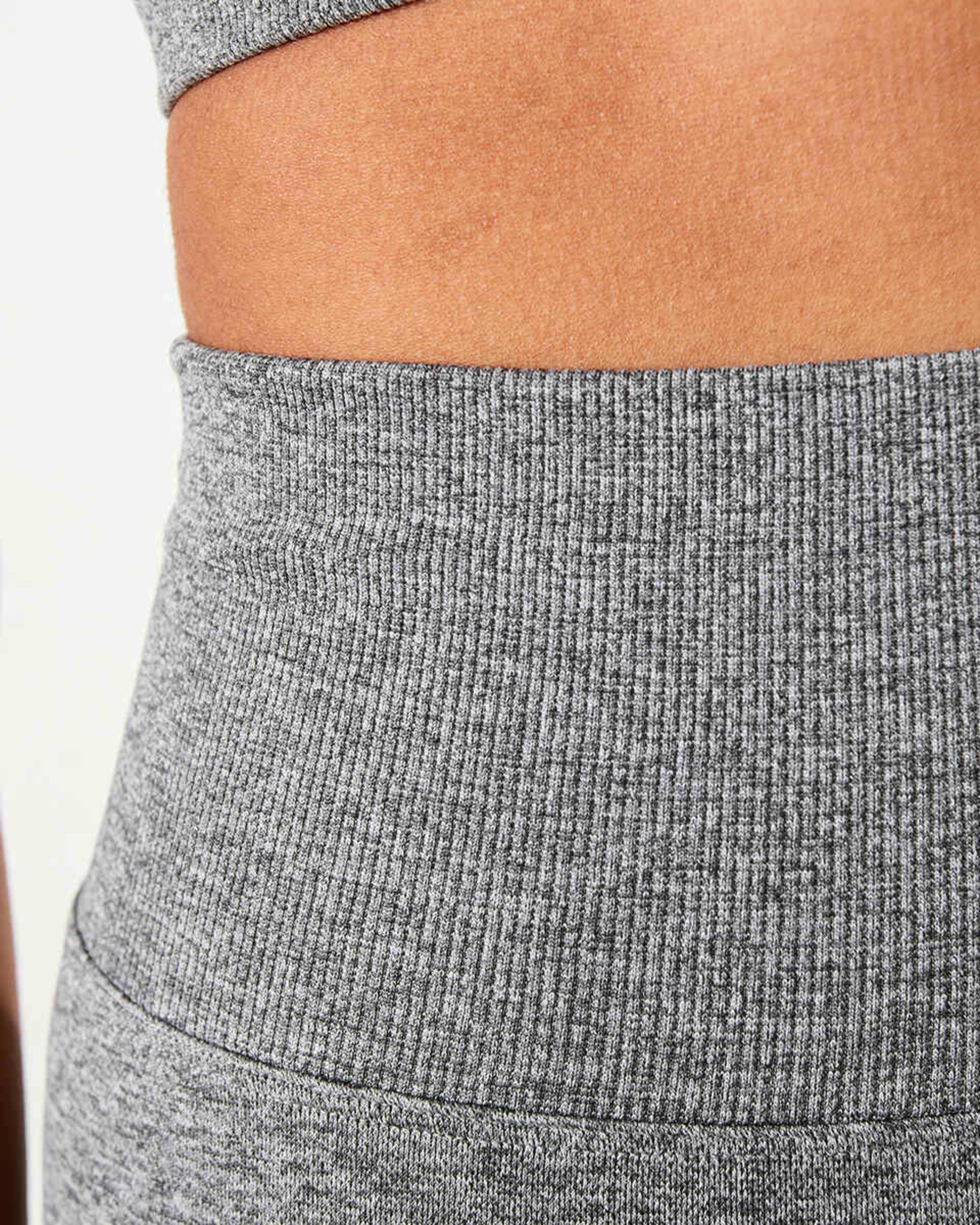 7 Active Womens Youth Tape Shorts SOFT GREY MARLE, 7 of 8
