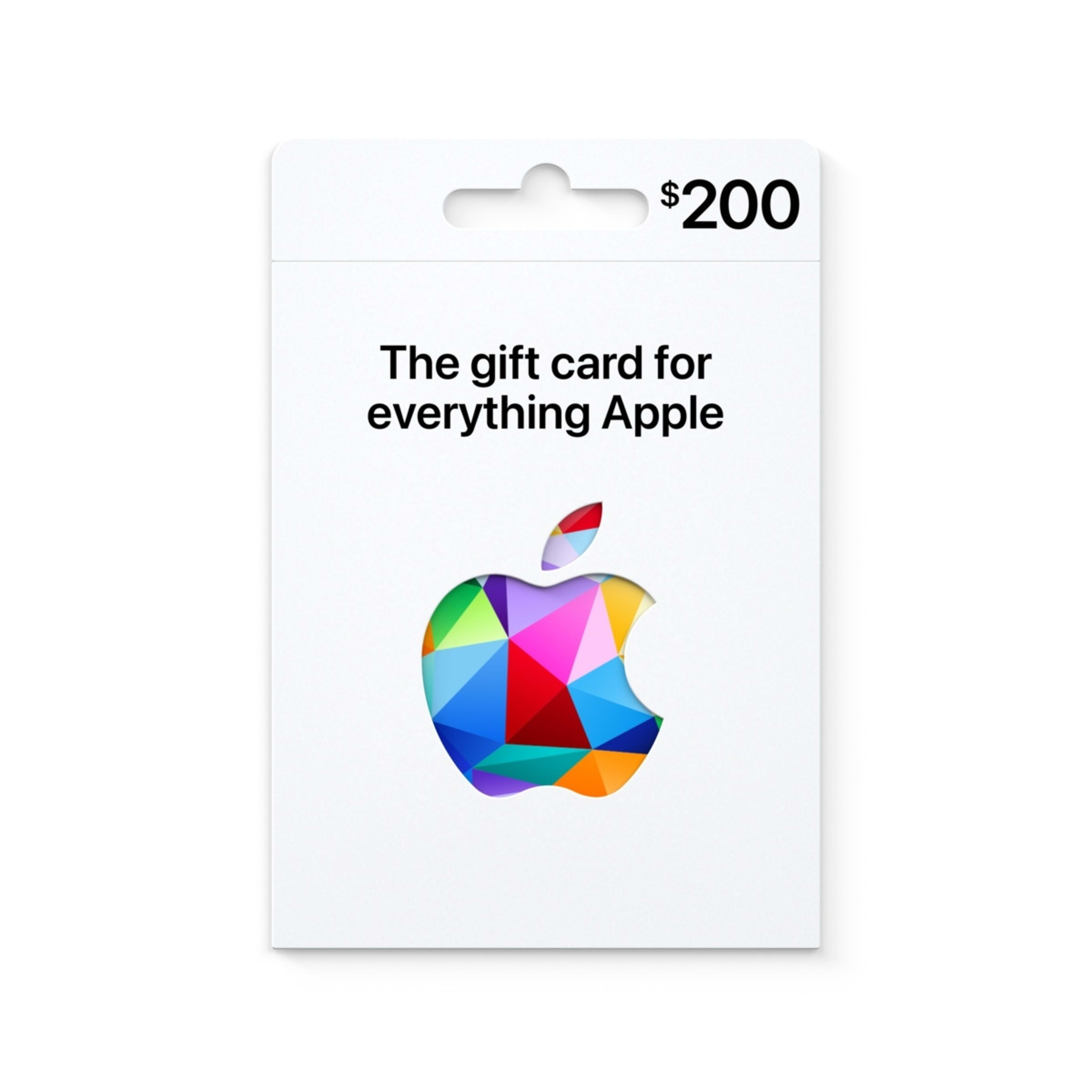 1 Apple $200 Gift Card