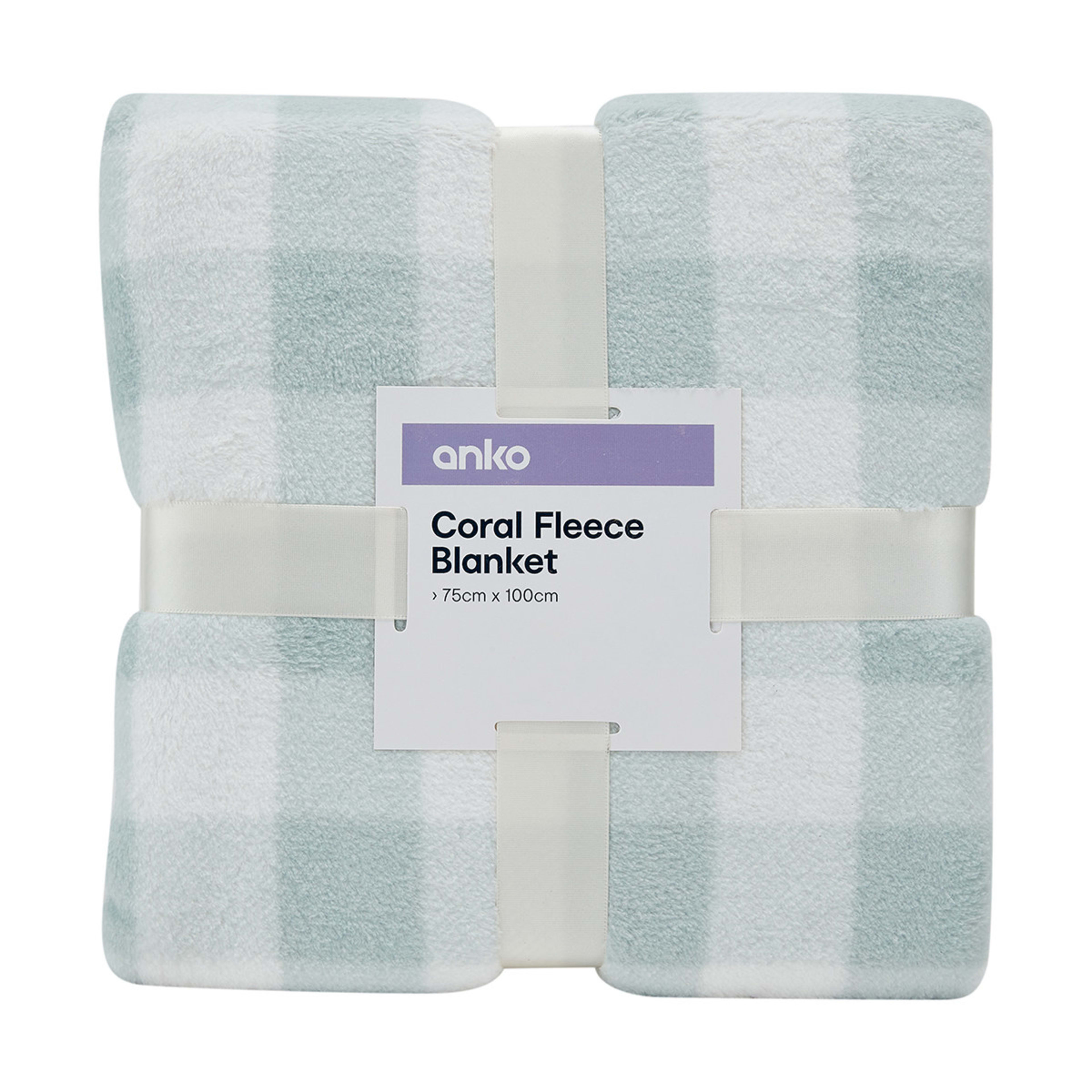 5 Coral Fleece Blanket - Green, 5 of 5