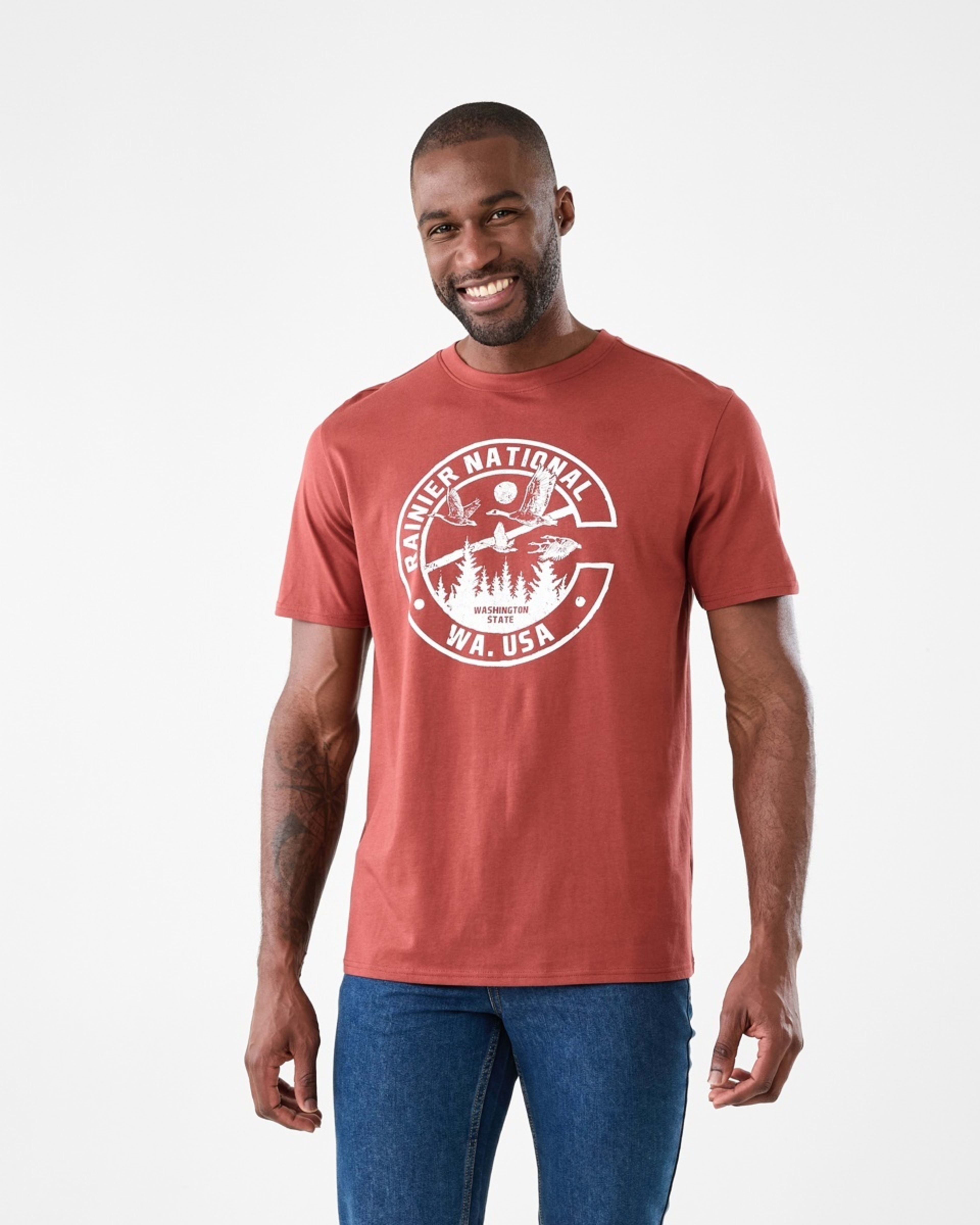 1 Print T-shirt Red Nutmeg