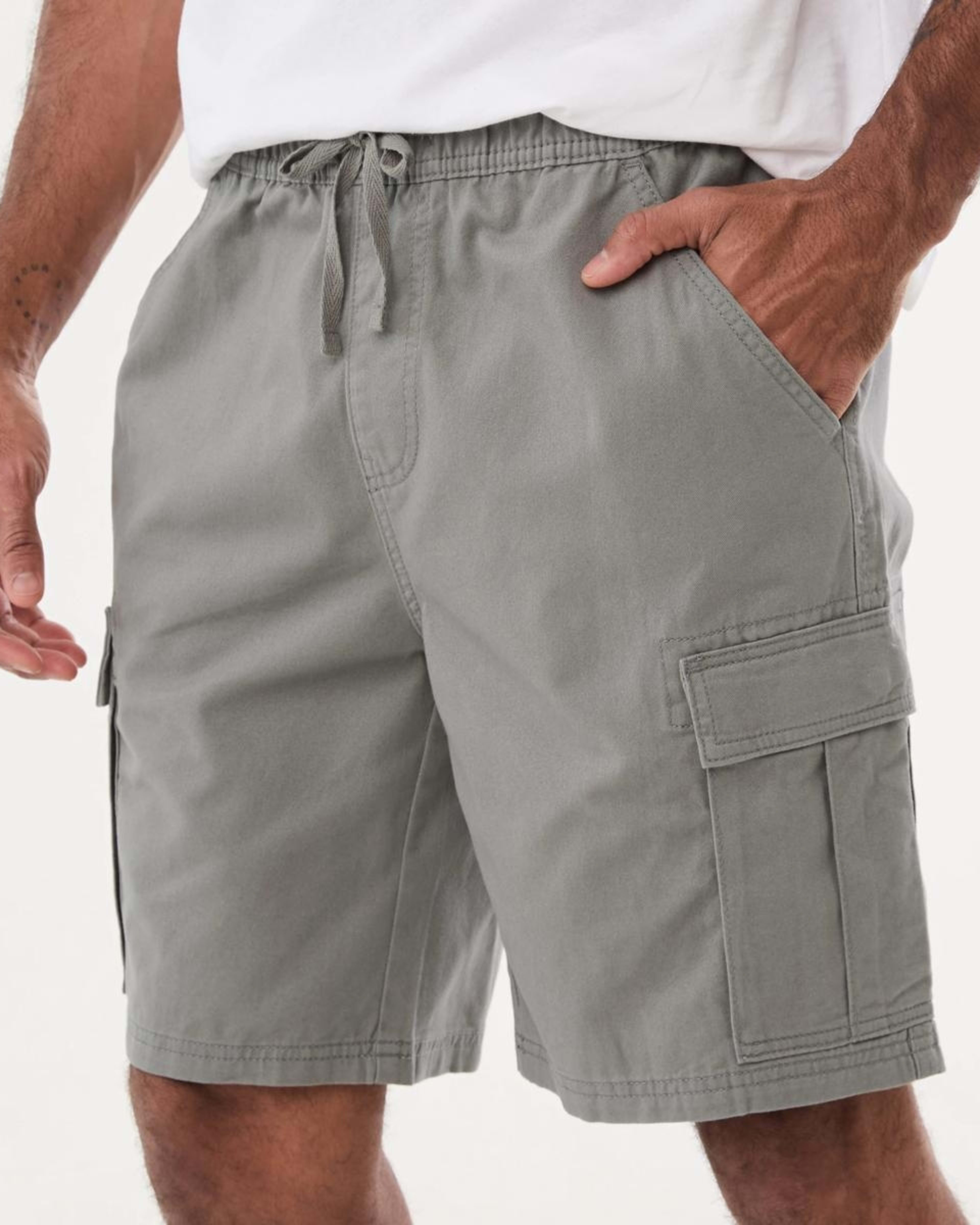 2 Elastic Waist Cargo Shorts SILENT STORM, 2 of 7