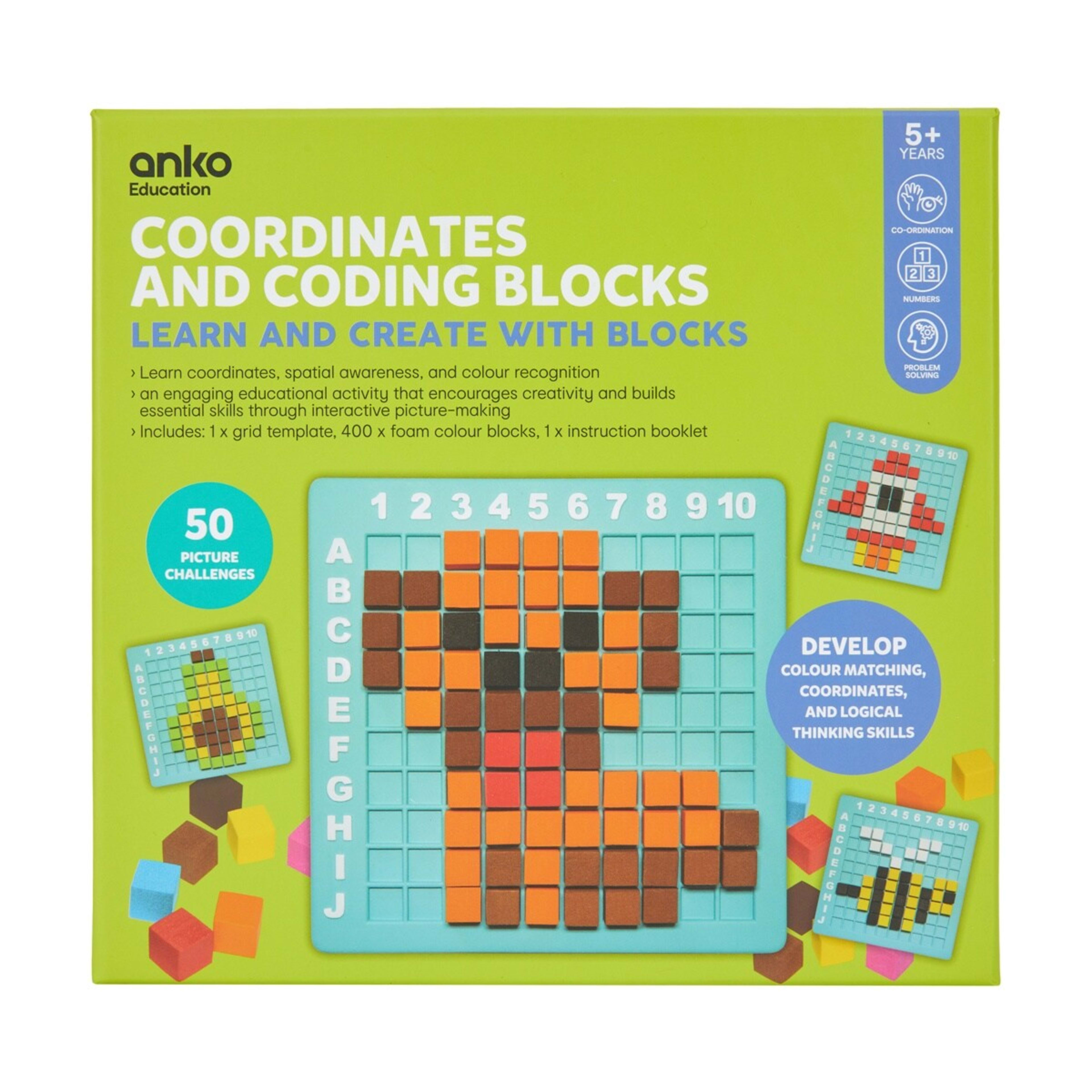 1 Coordinates and Coding Blocks, 1 of 9