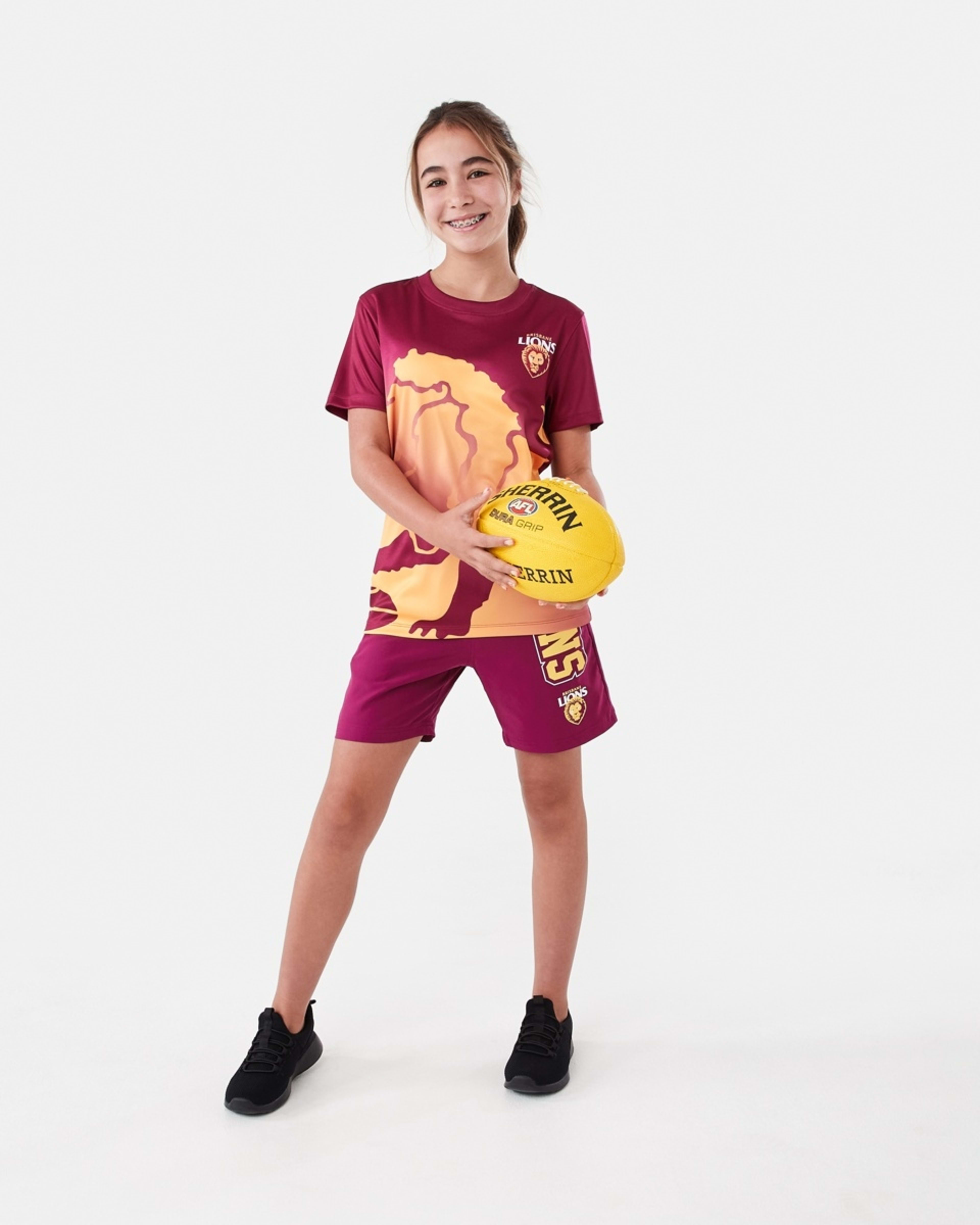 1 Official AFL Kids Training T-shirt Brisbane