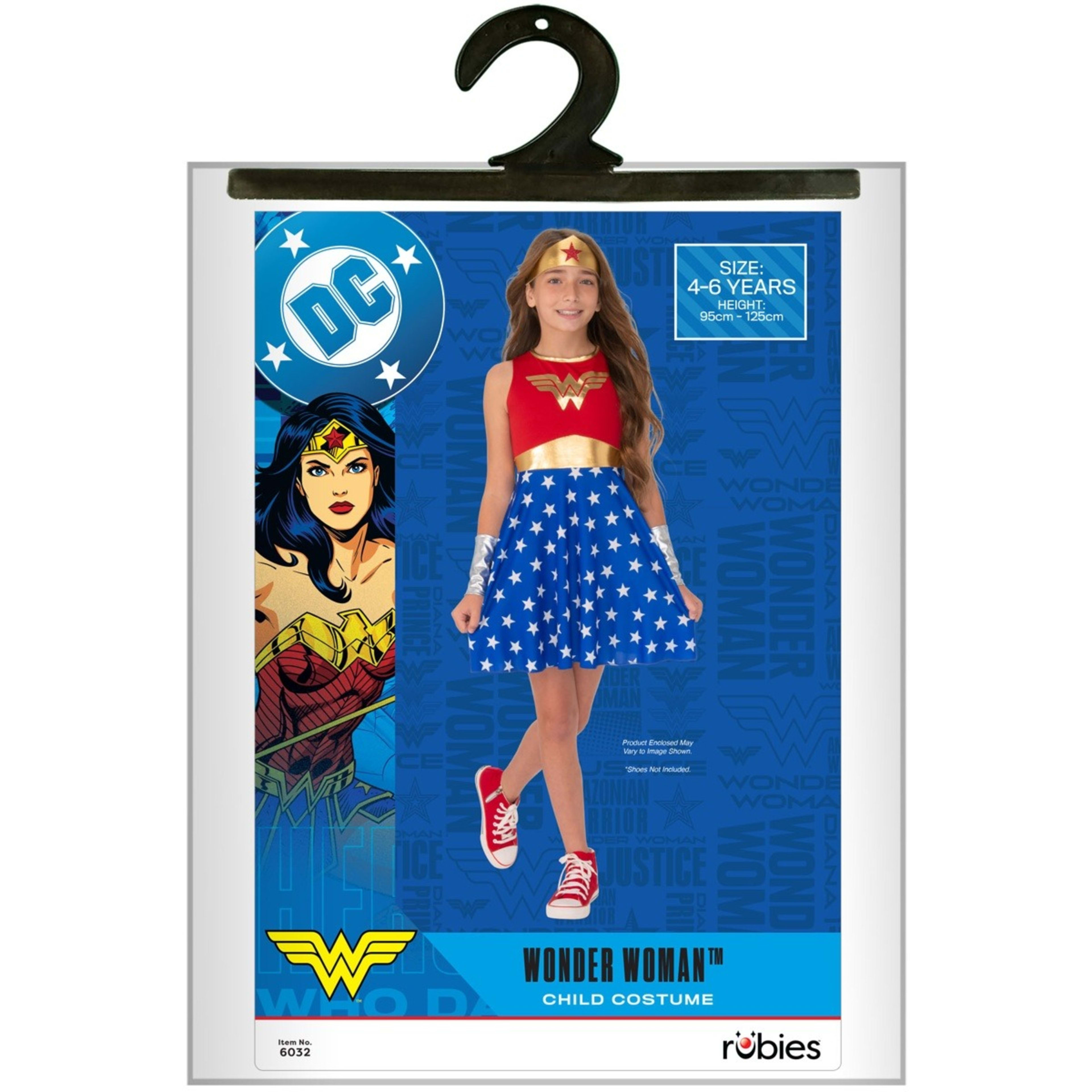 1 DC Comics Wonder Woman Child Costume - Ages 4-6