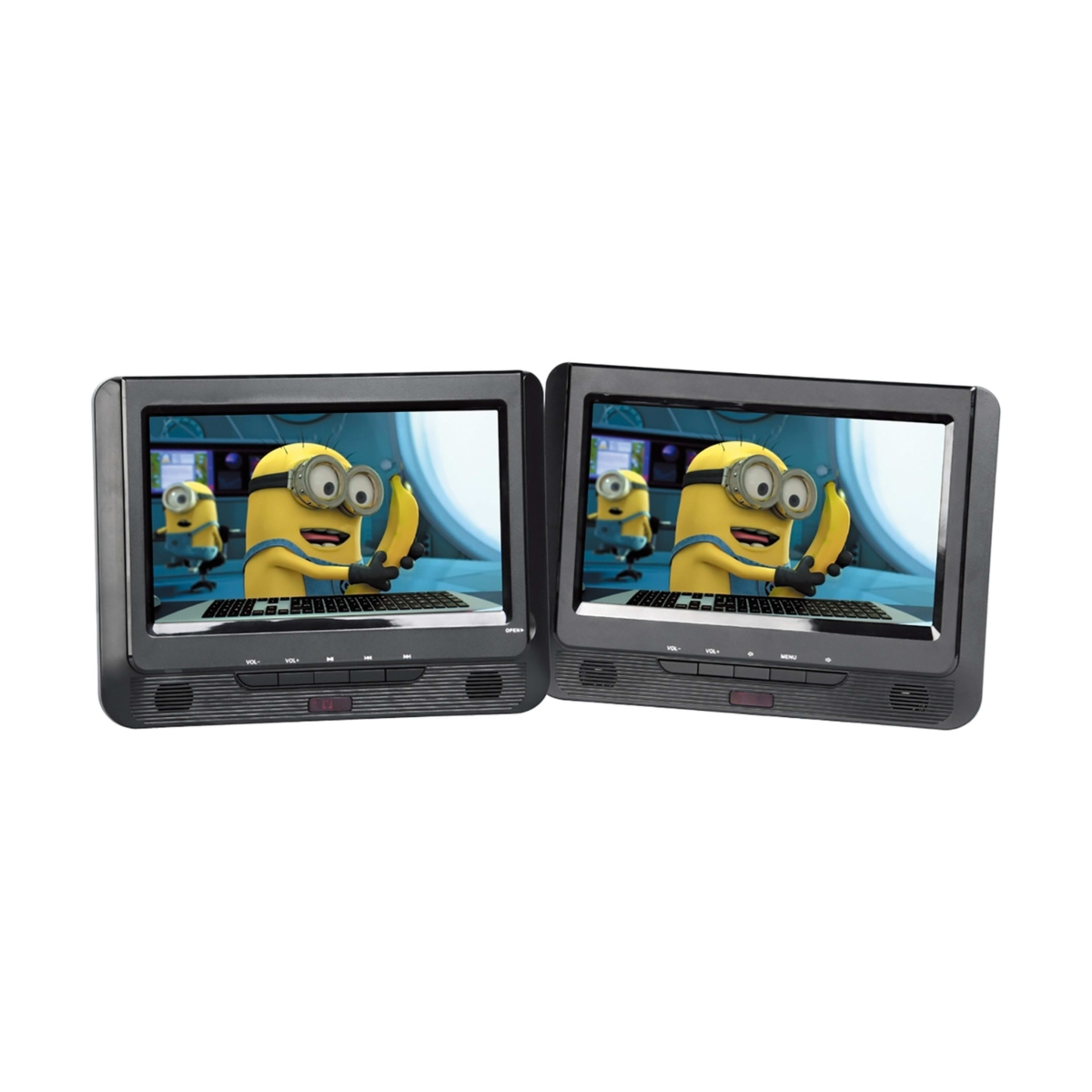 DVD Player Portable Dual Screen 9in With Bonus Pack Kmart dvd-player-portable-dual-screen-9in-with-bonus-pack-kmart