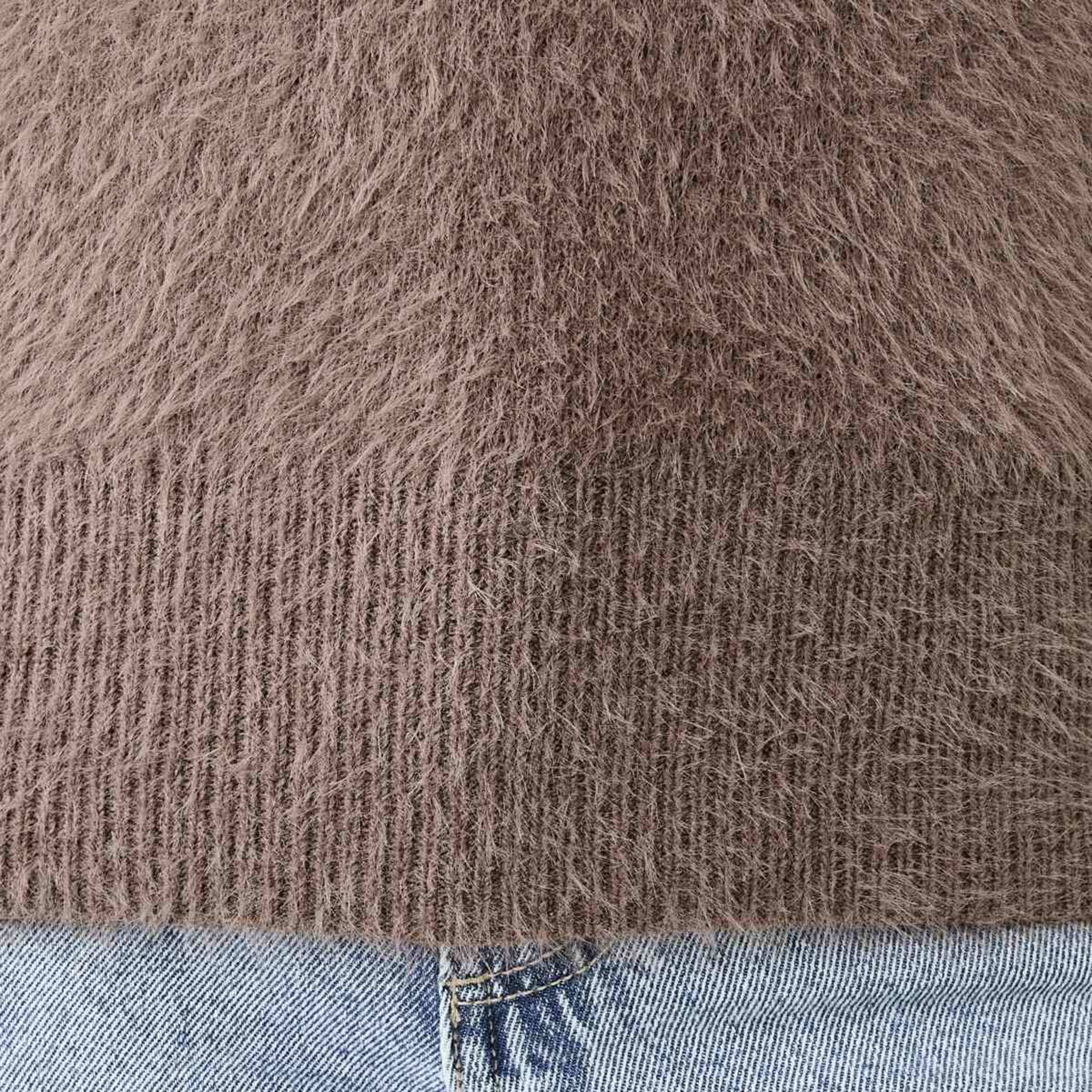 6 Eyelash Jumper Taupe Brn, 6 of 6