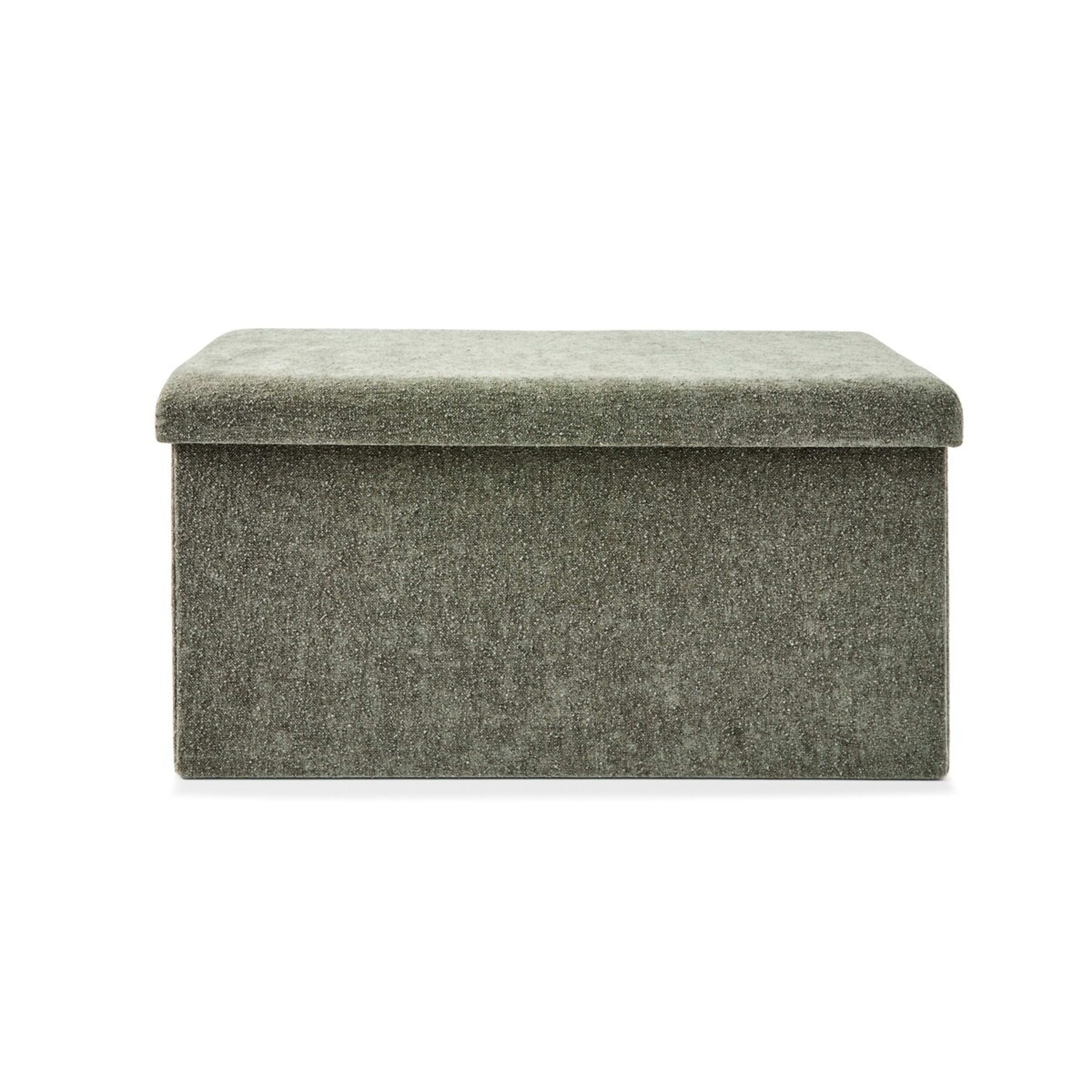 6 Ottoman Storage Bench - Green, 6 of 9
