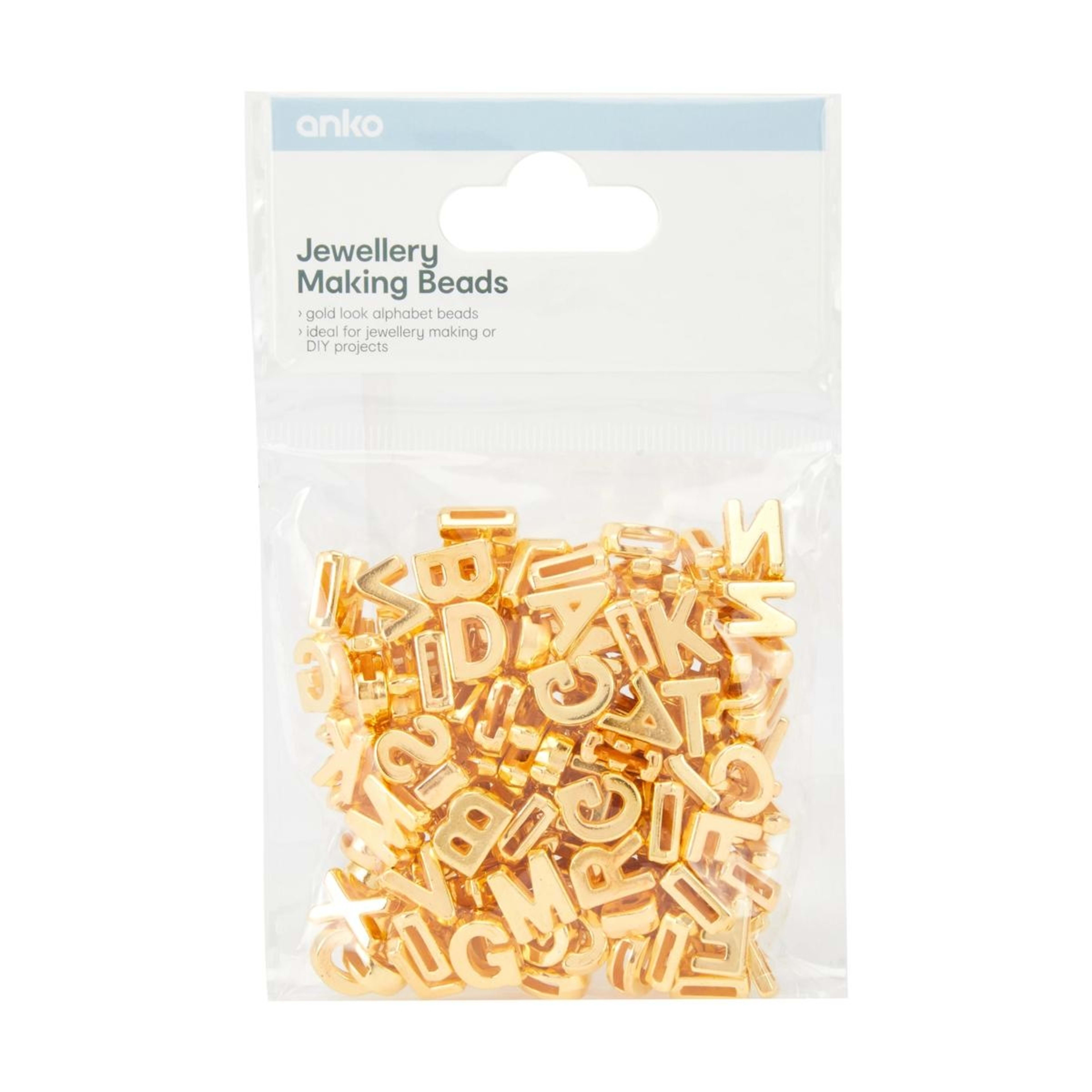 1 Jewellery Making Beads - Gold Look