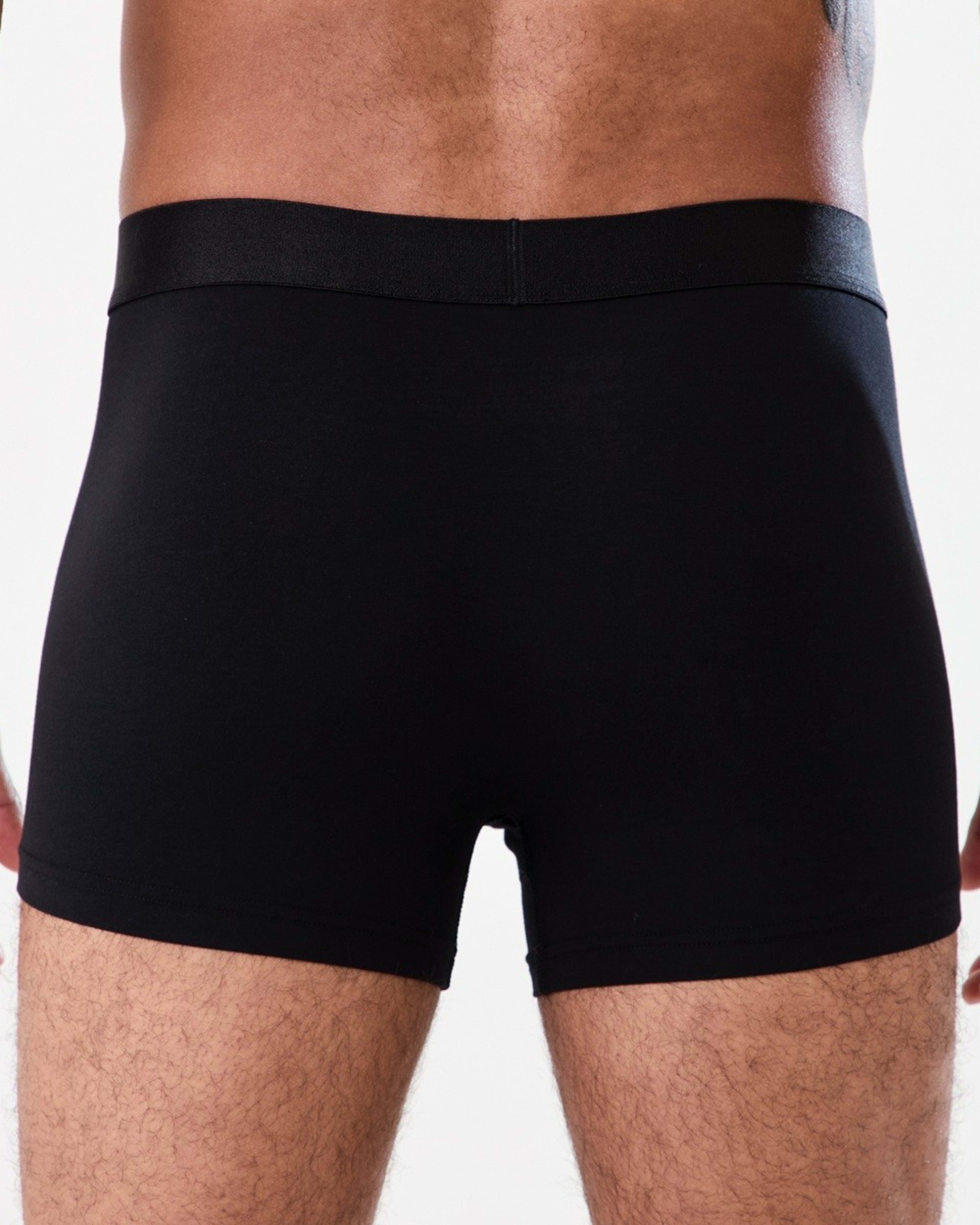 4 3 Pack Cotton Modal Trunks Black, 4 of 6