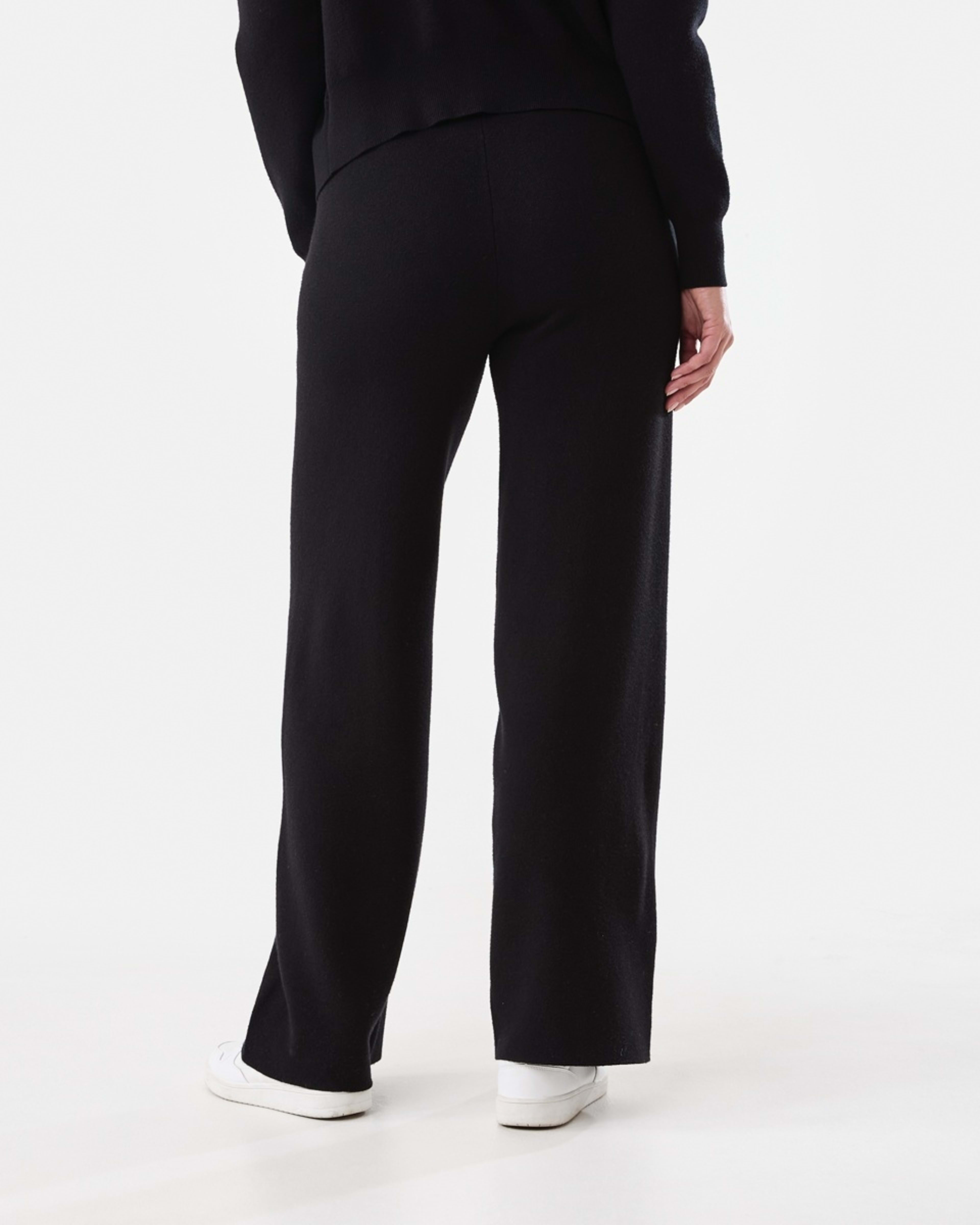 3 Seam Front True Knit Pants Black, 3 of 6