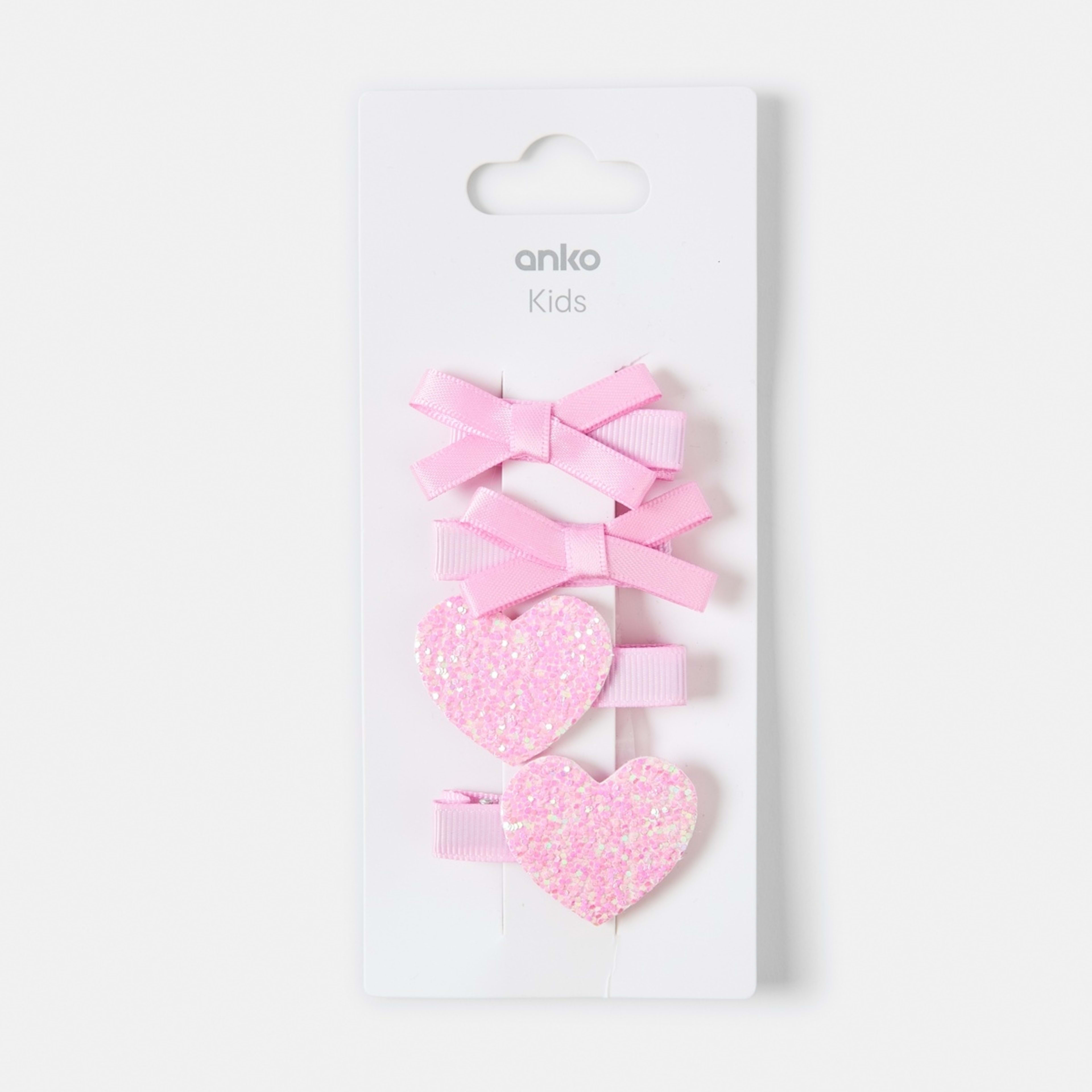 3 4 Pack Hearts Hair Clips, 3 of 3