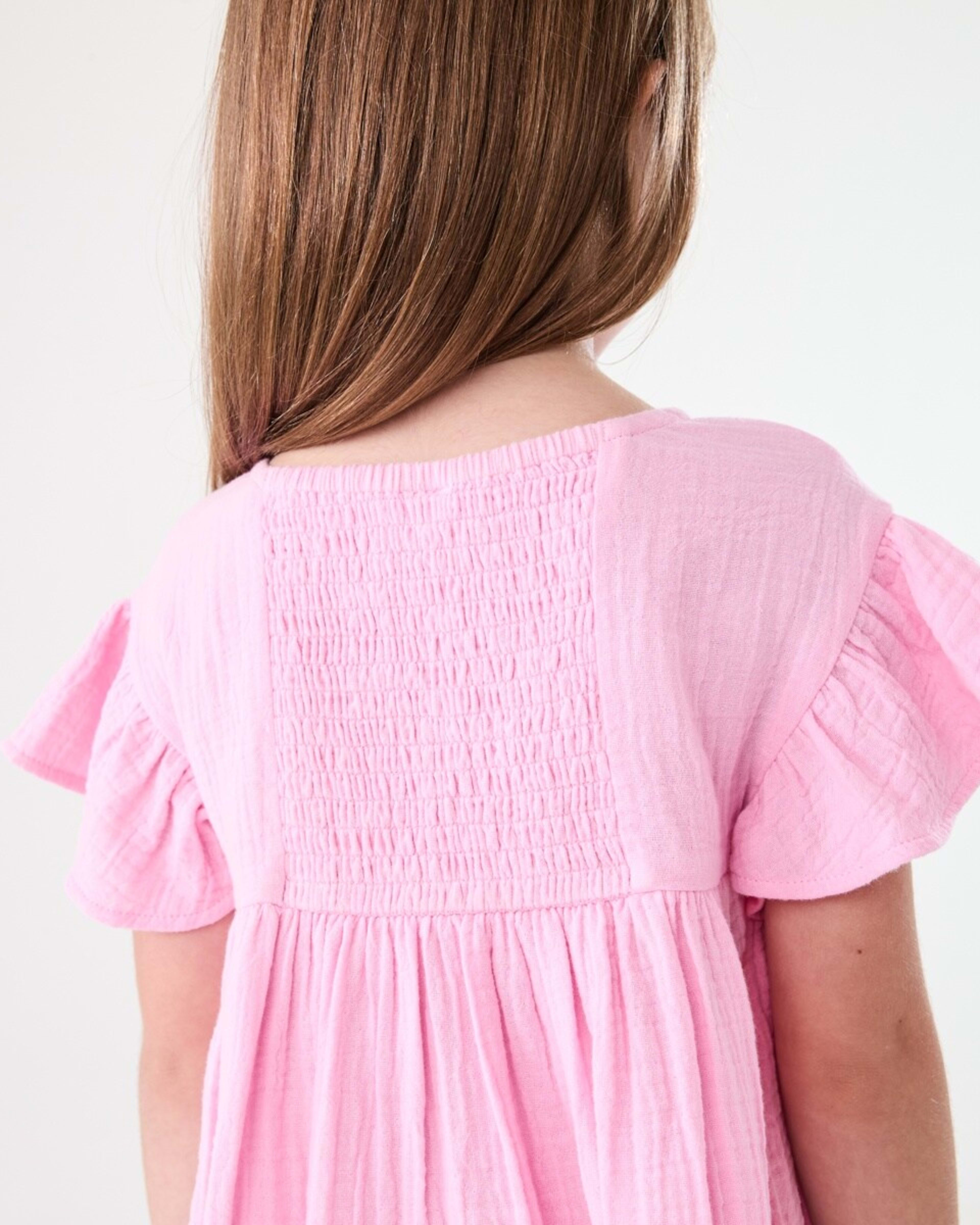 6 Woven Dress BUBBLEGUM PINK, 6 of 8