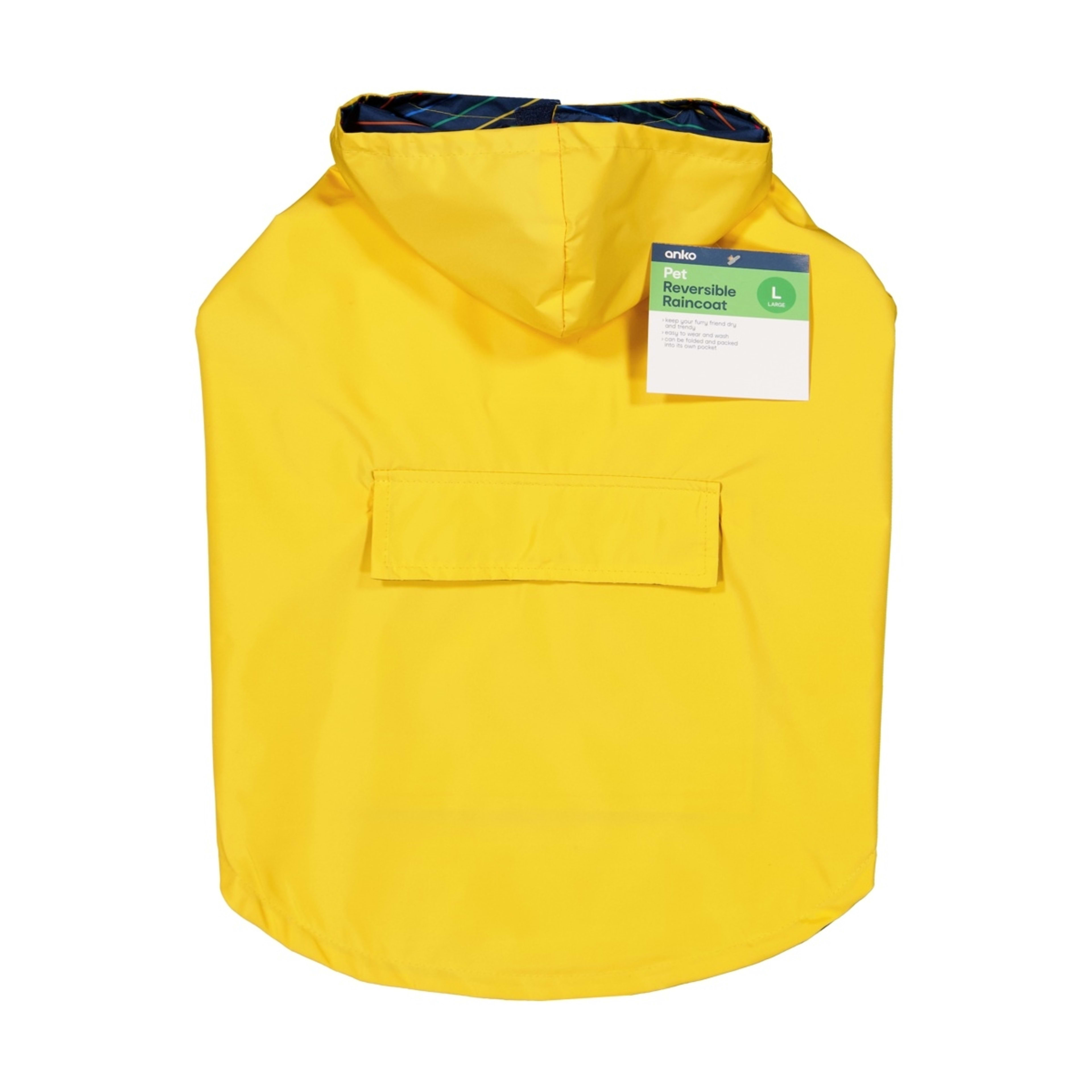 7 Pet Reversible Raincoat - Large, 7 of 7