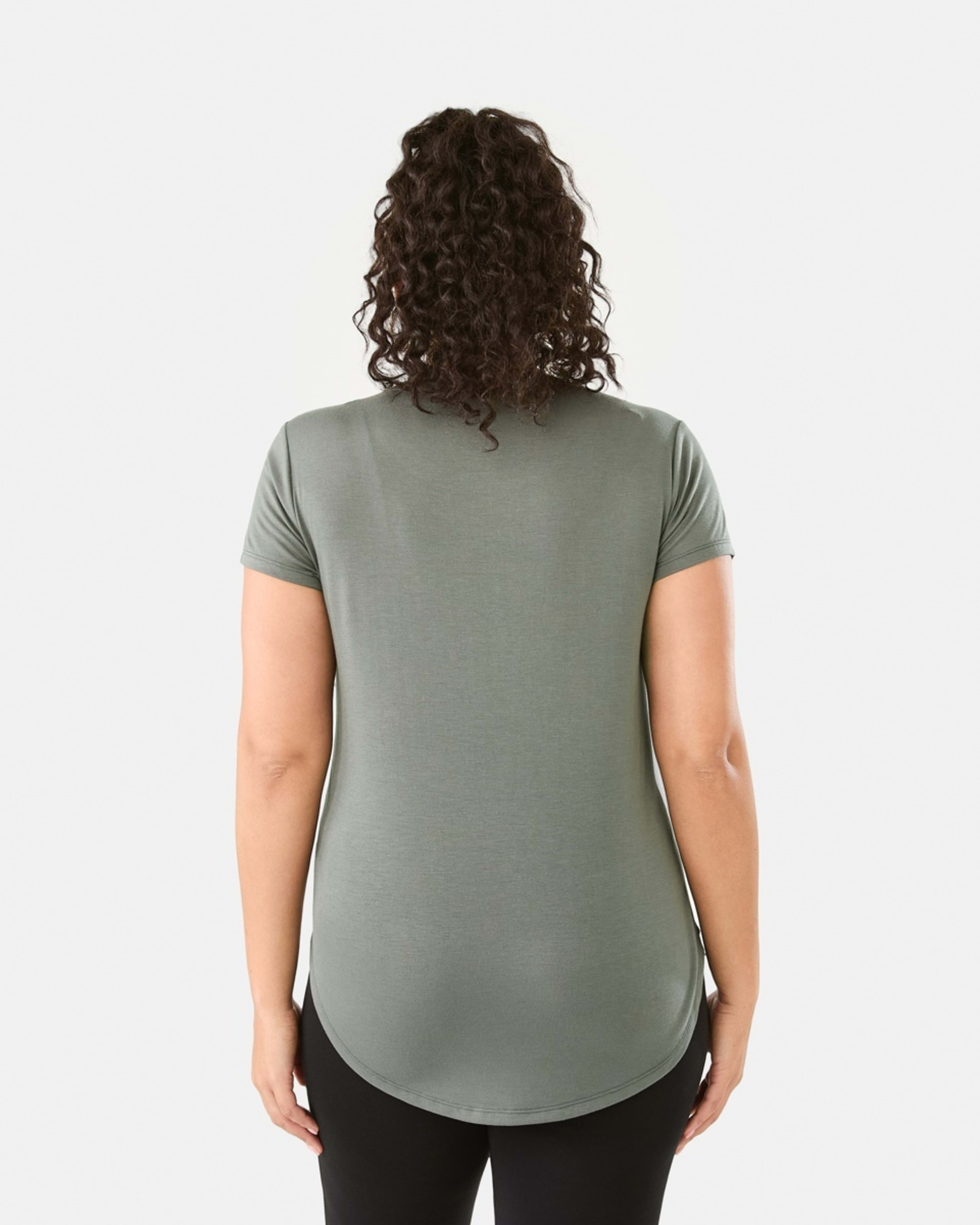 3 Everlast Womens Scoop Neck T-shirt Olive, 3 of 6