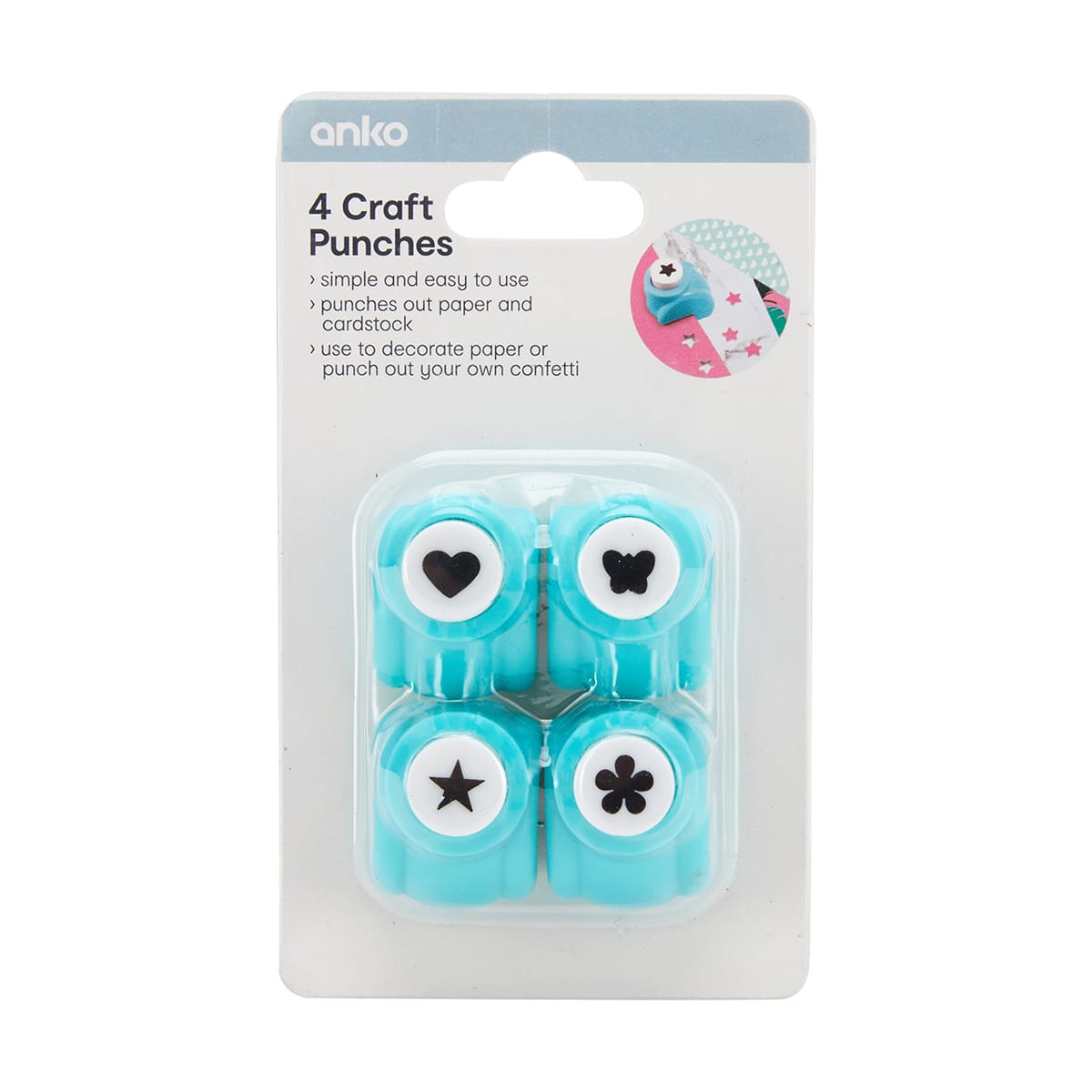 4 Craft Punches Kmart