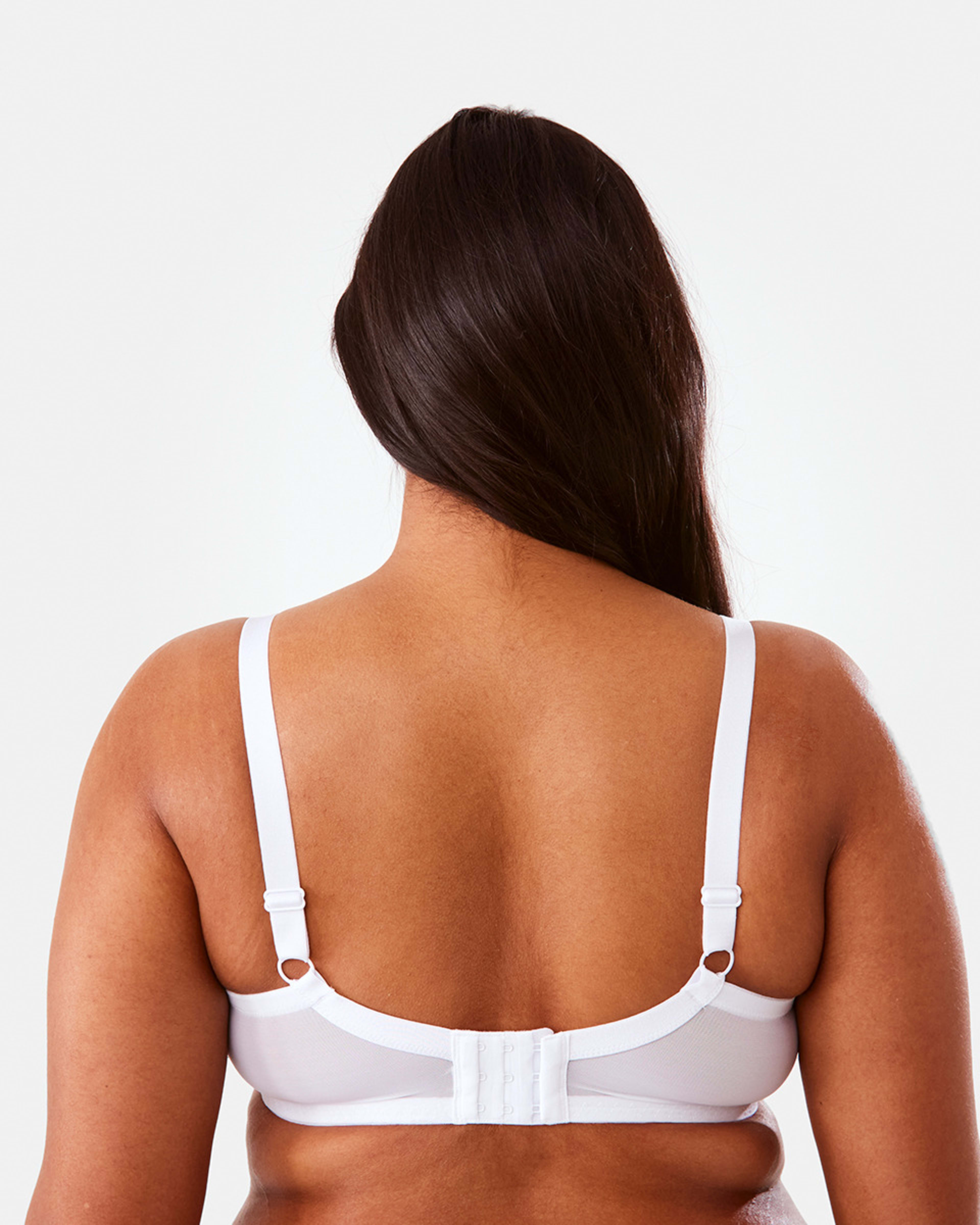 2 Full Figure Lace Soft Cup Bra White, 2 of 6