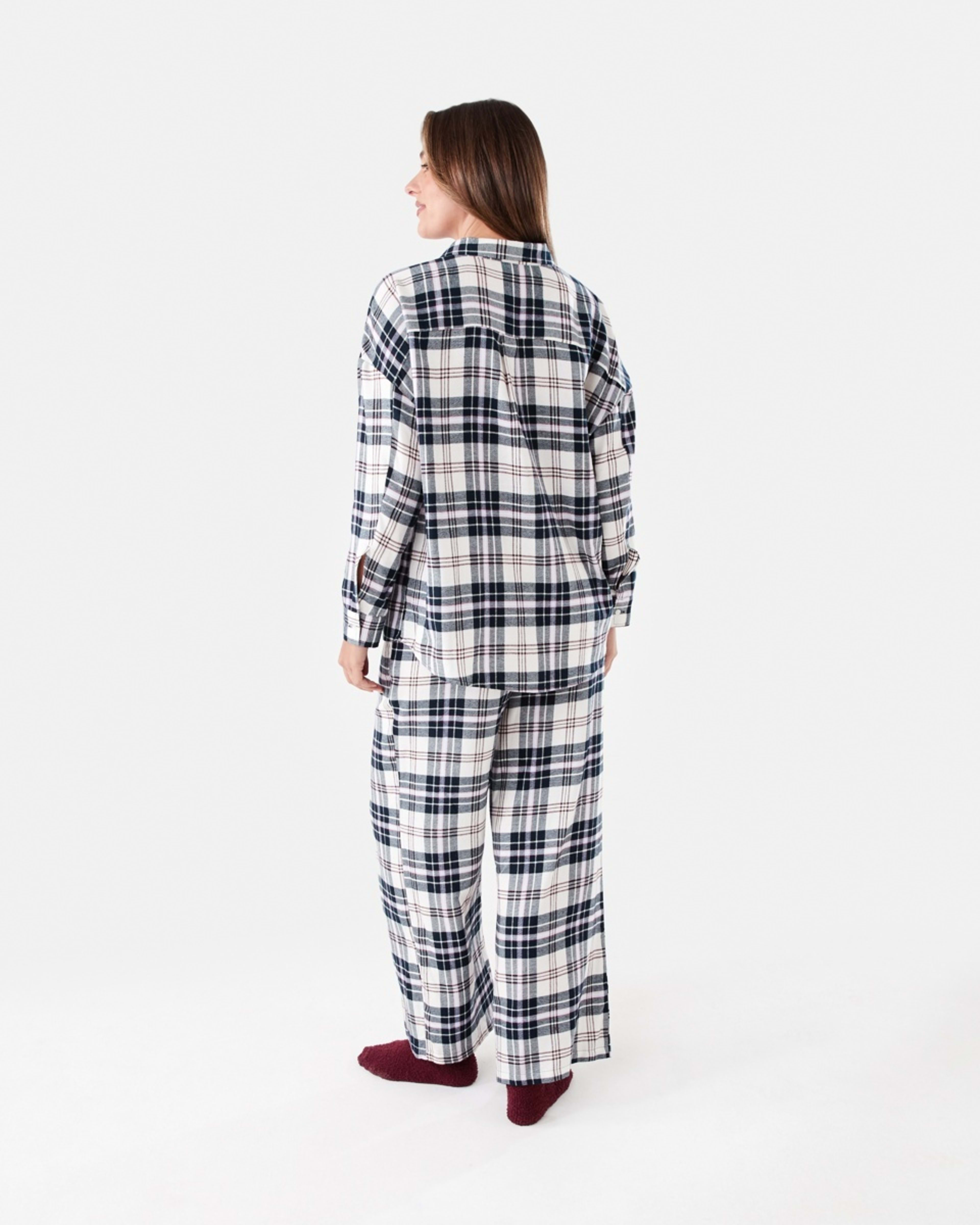 3 Relaxed Boyfriend Flannel Pyjama Set Mx Tartan, 3 of 7