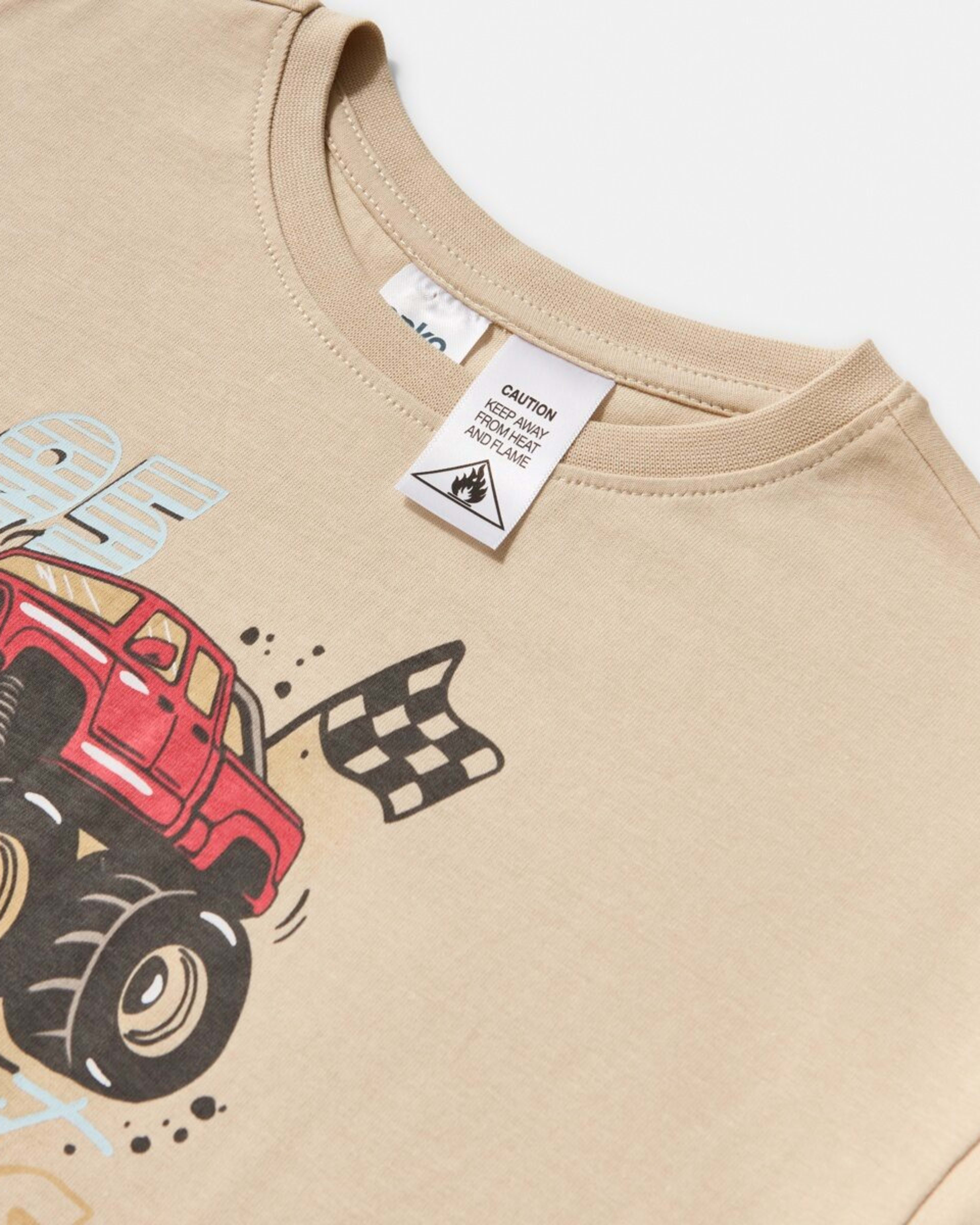 6 Short Sleeve Jersey Pyjama Set MONSTER RACING, 6 of 7