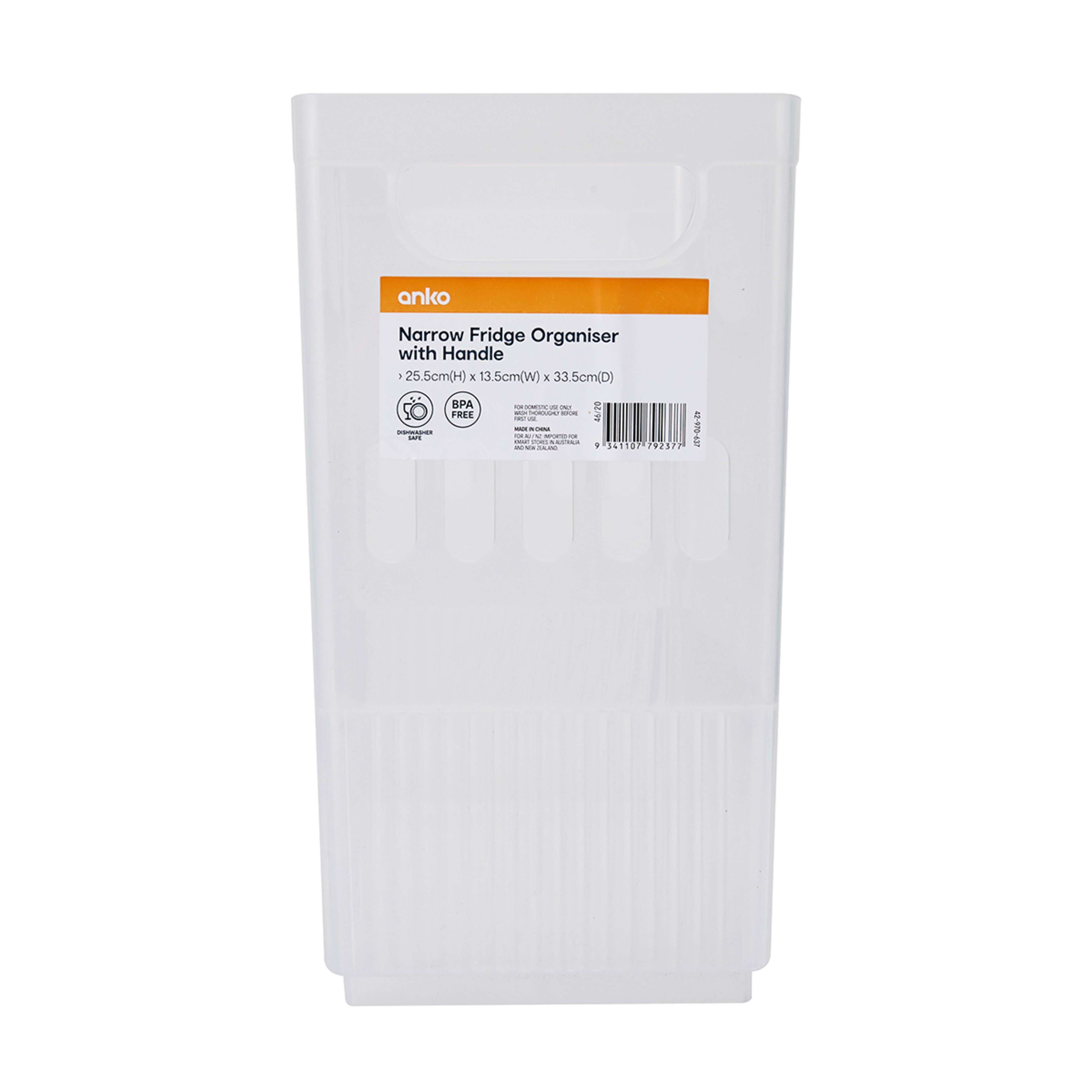 Narrow Fridge Organiser with Handle Kmart