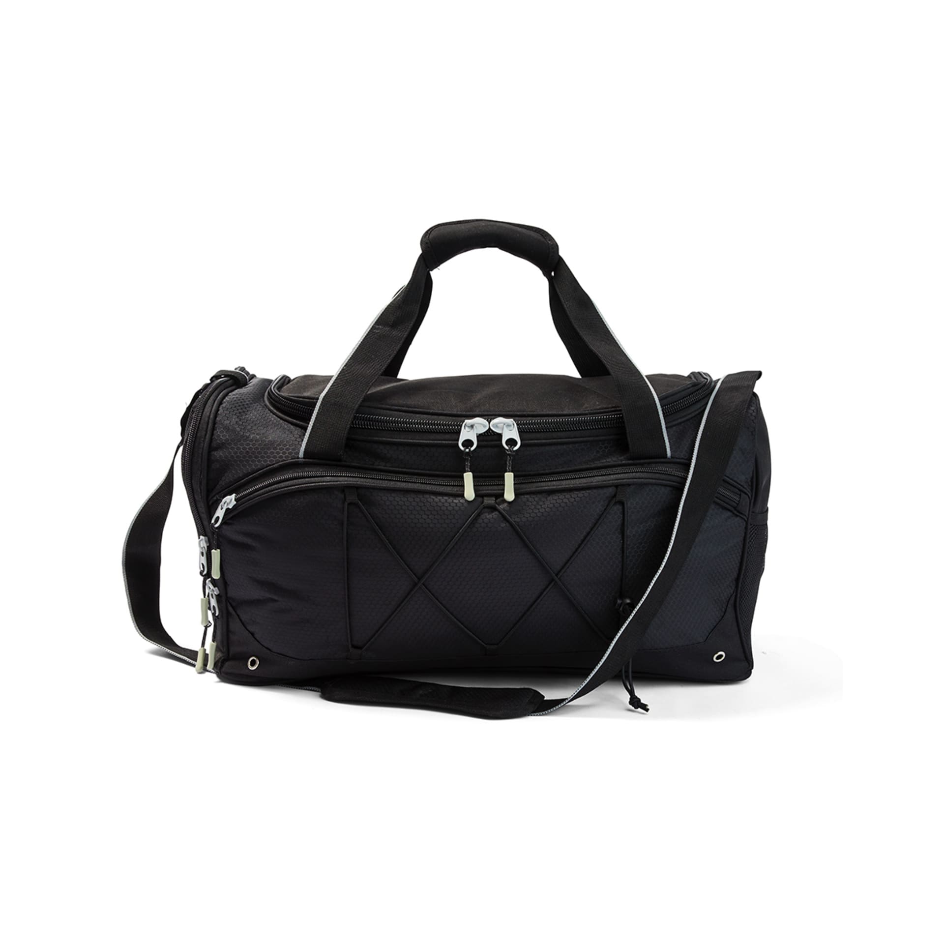 40L Duffle Bag with Bungee Cord Black Kmart