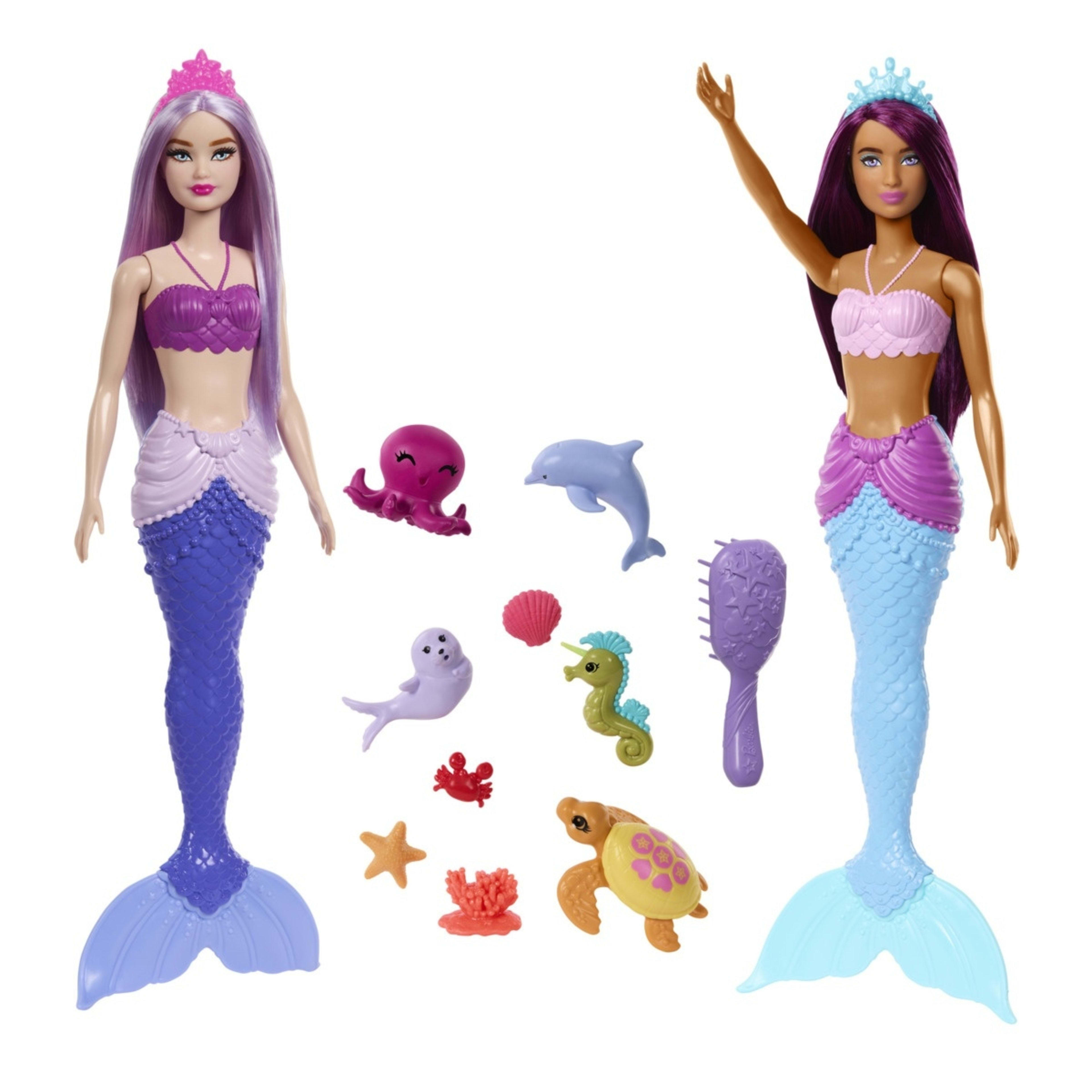 2 2 Pack Barbie Mermaid Dolls, 2 of 5