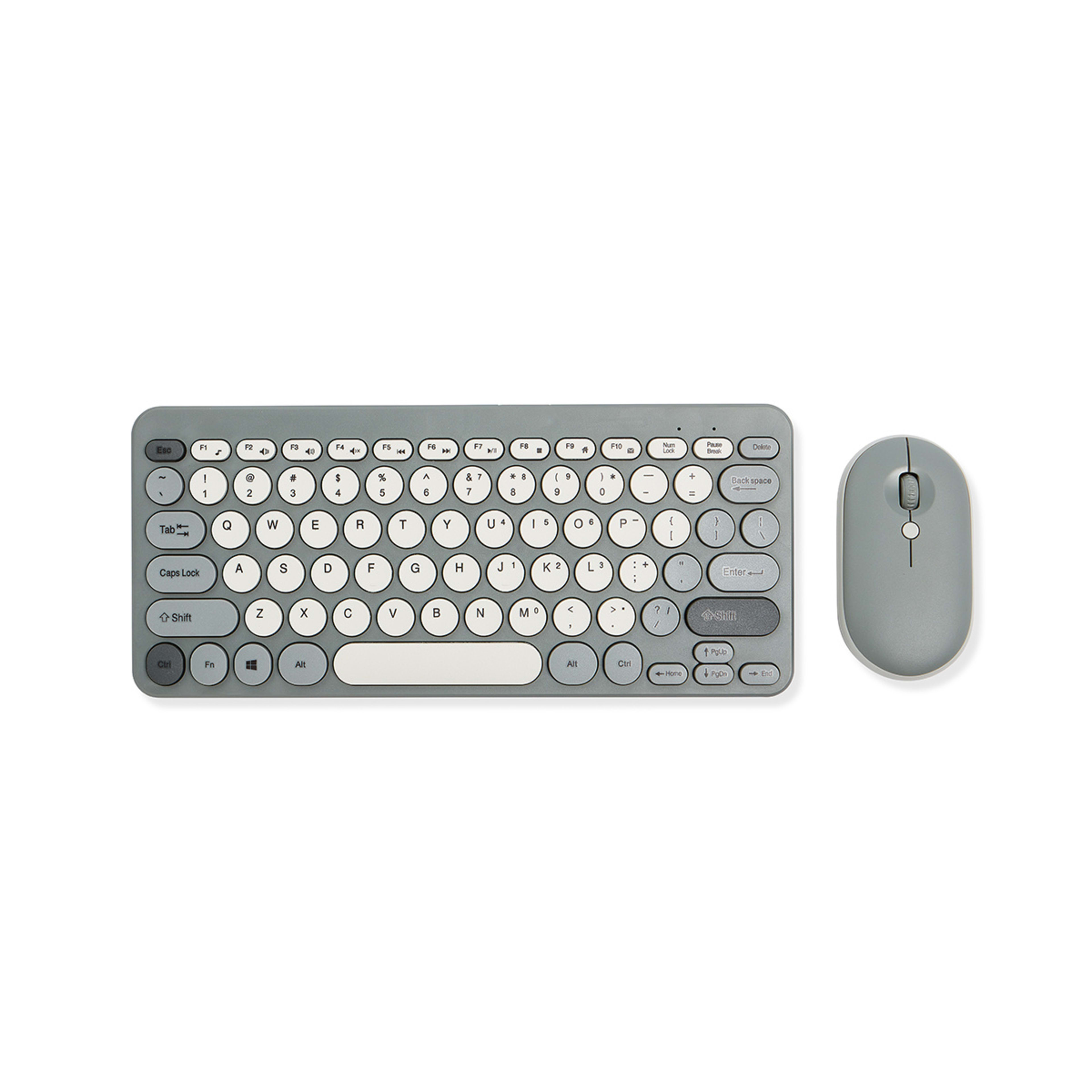 3 Wireless Keyboard and Mouse - Grey, 3 of 9