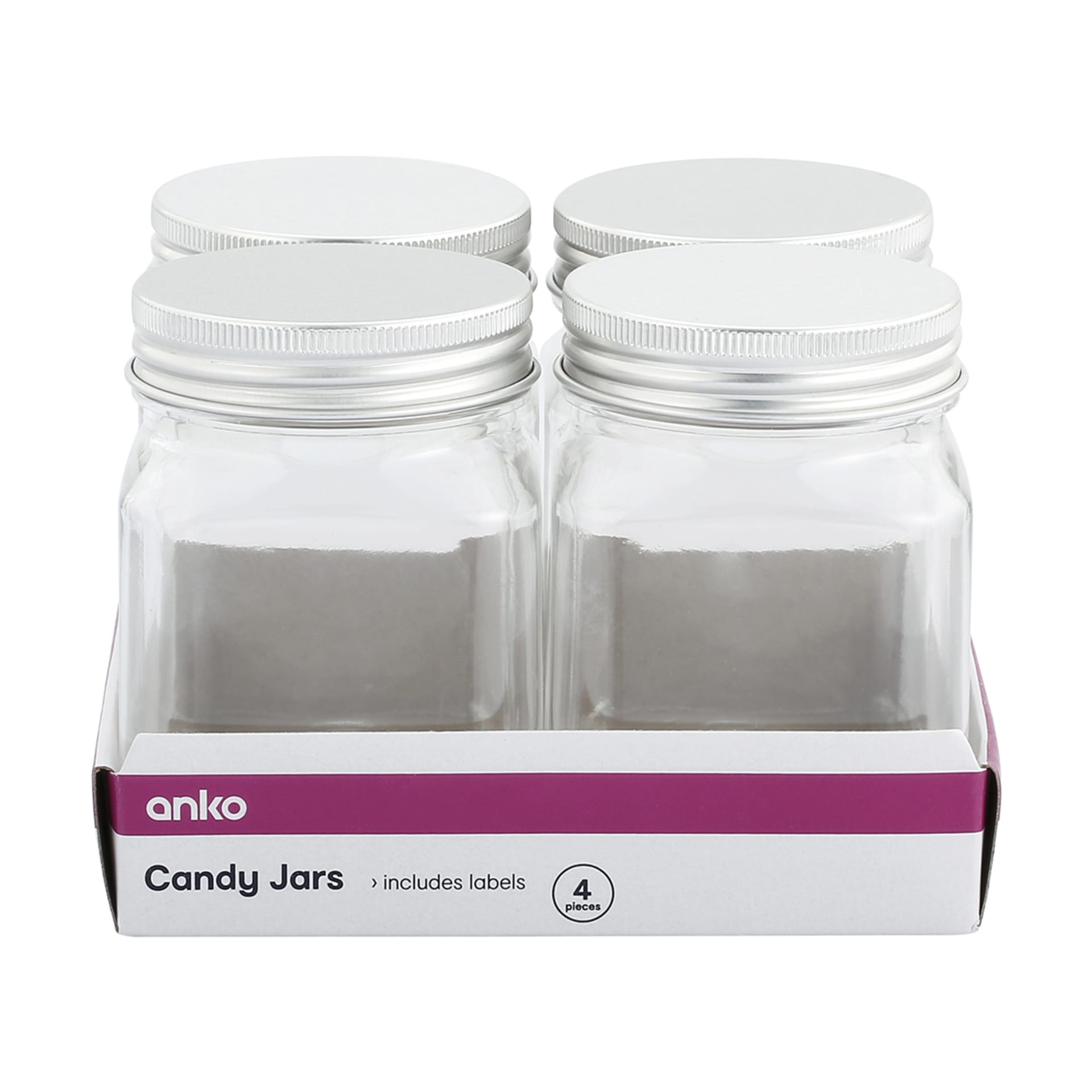 4 Pack Candy Jars Kmart