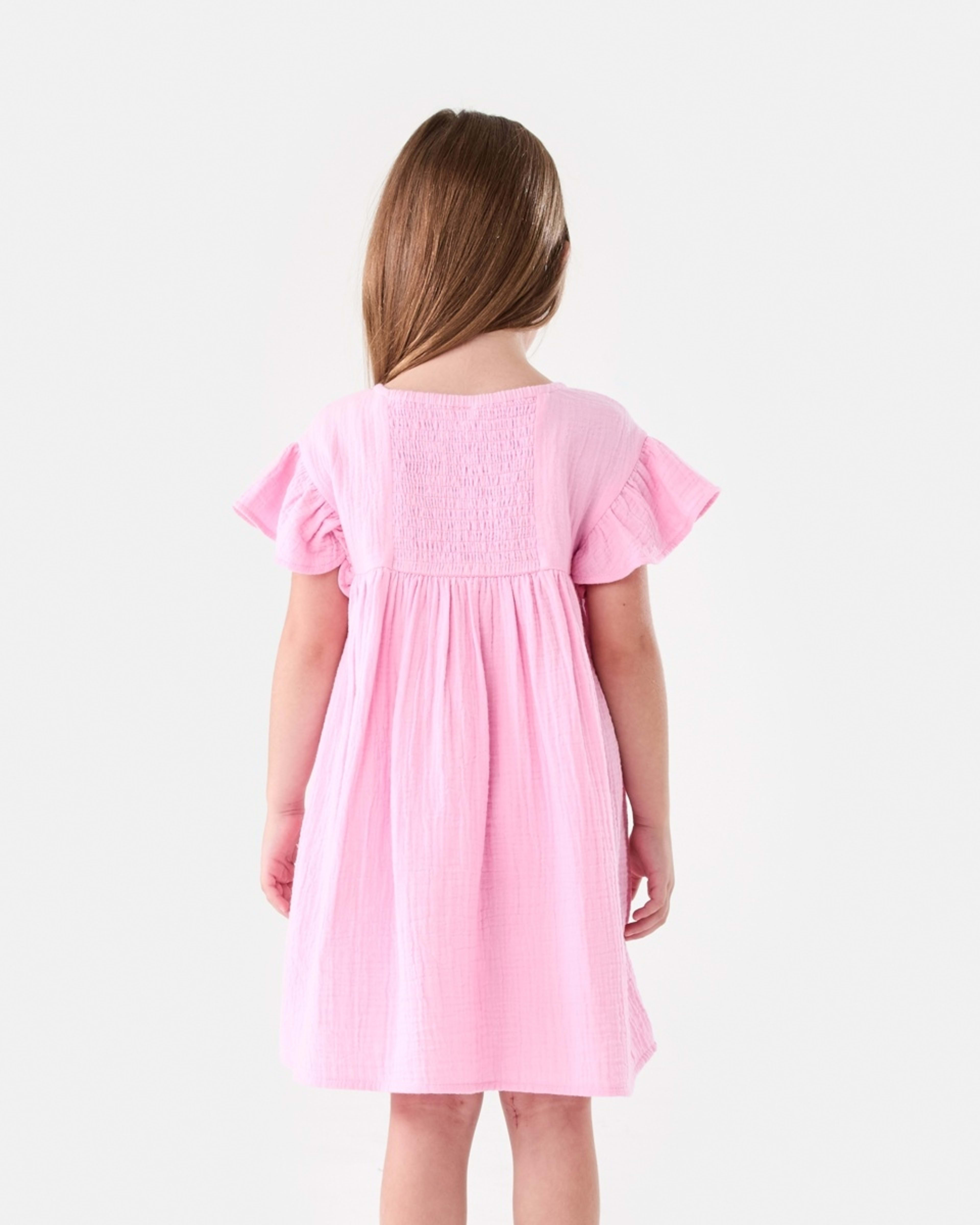 2 Woven Dress BUBBLEGUM PINK, 2 of 8