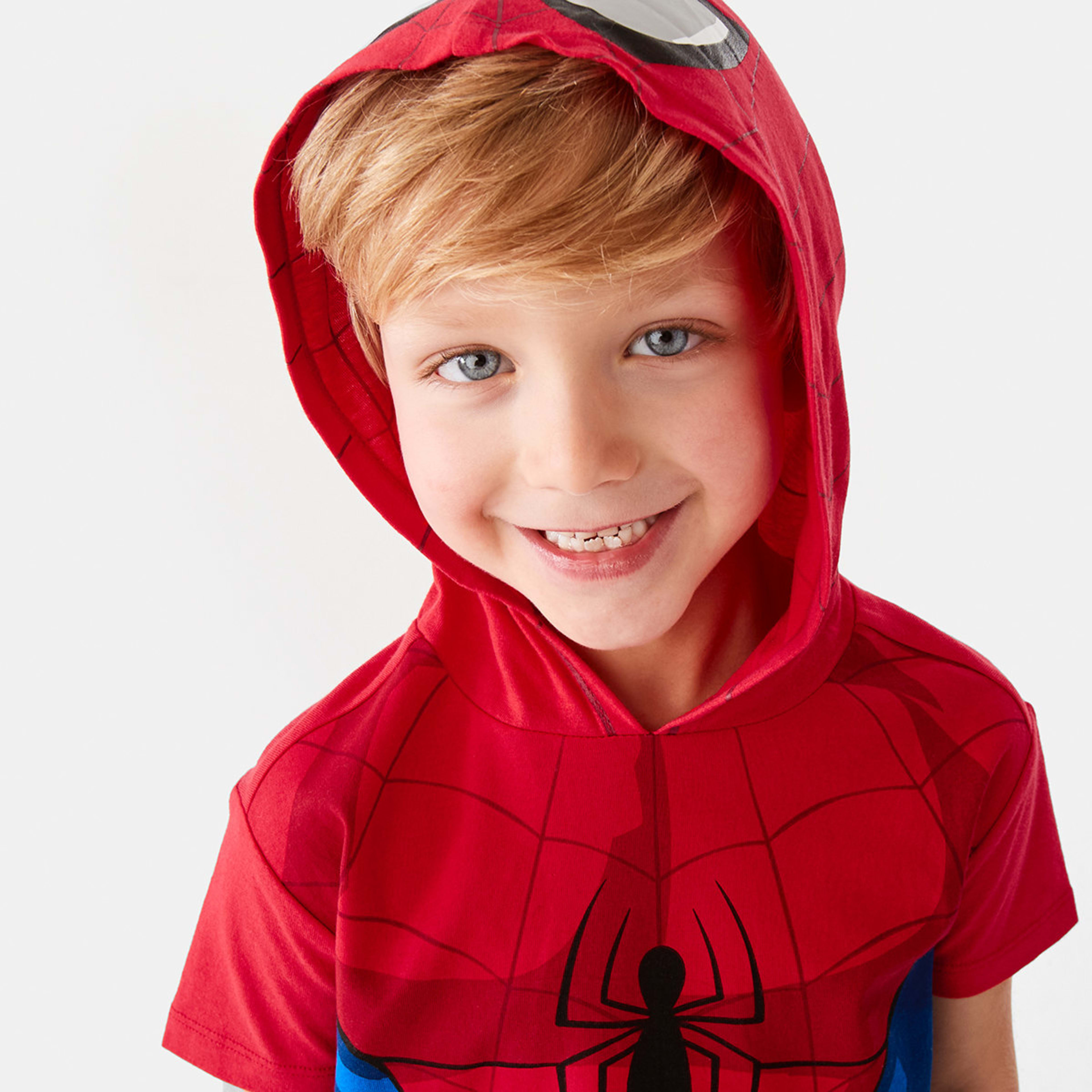 4 Spider-Man License Character Hooded T-shirt Spiderman, 4 of 9