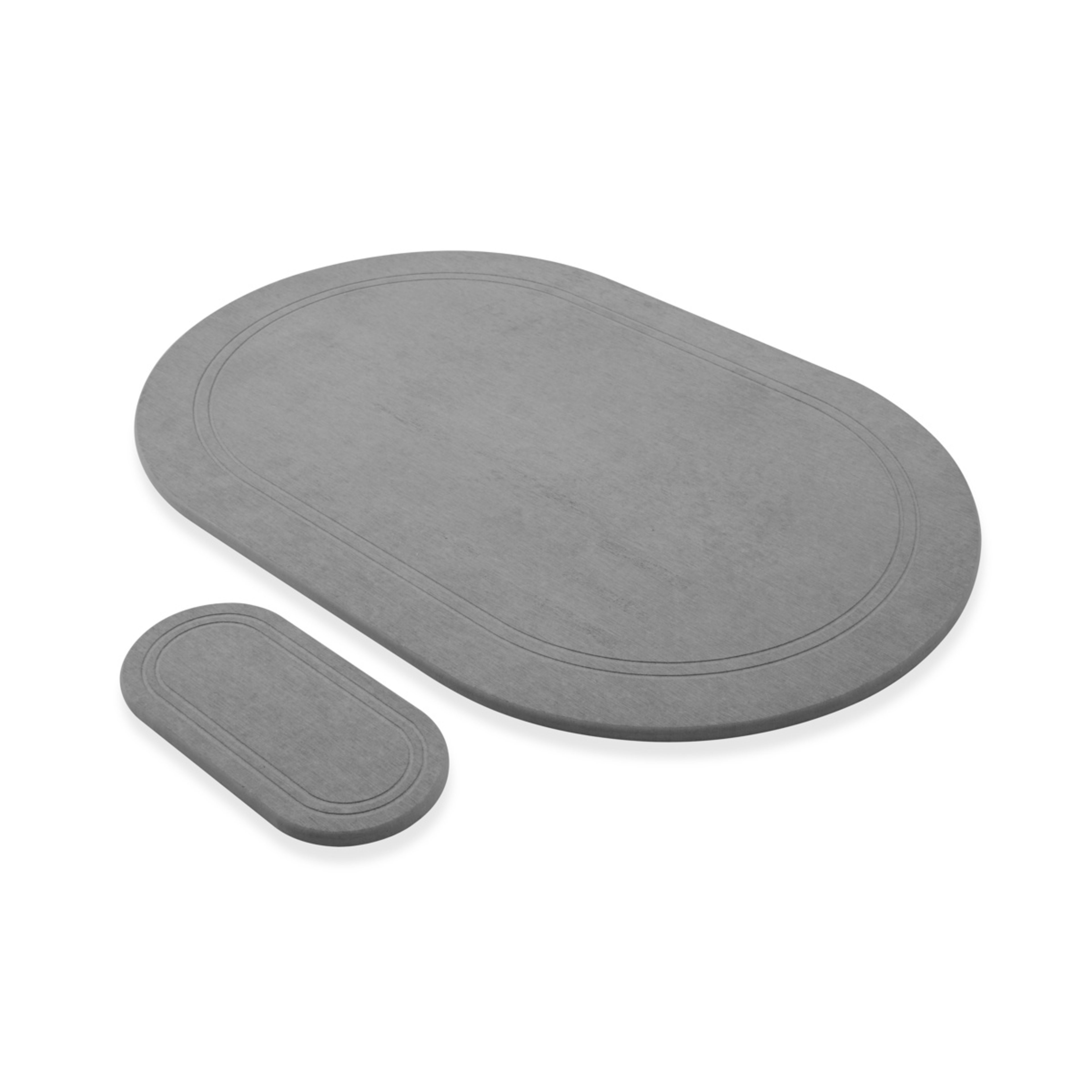 3 Stone Dry Bathmat and Tray Set, 3 of 8