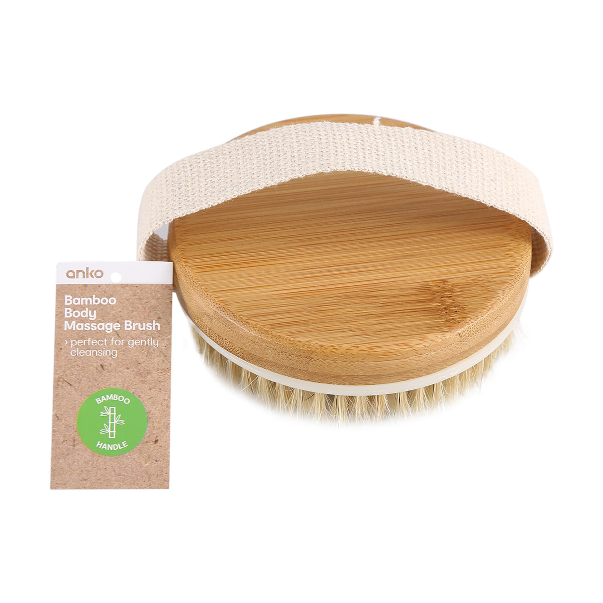 Bamboo Body Massage Brush Kmart