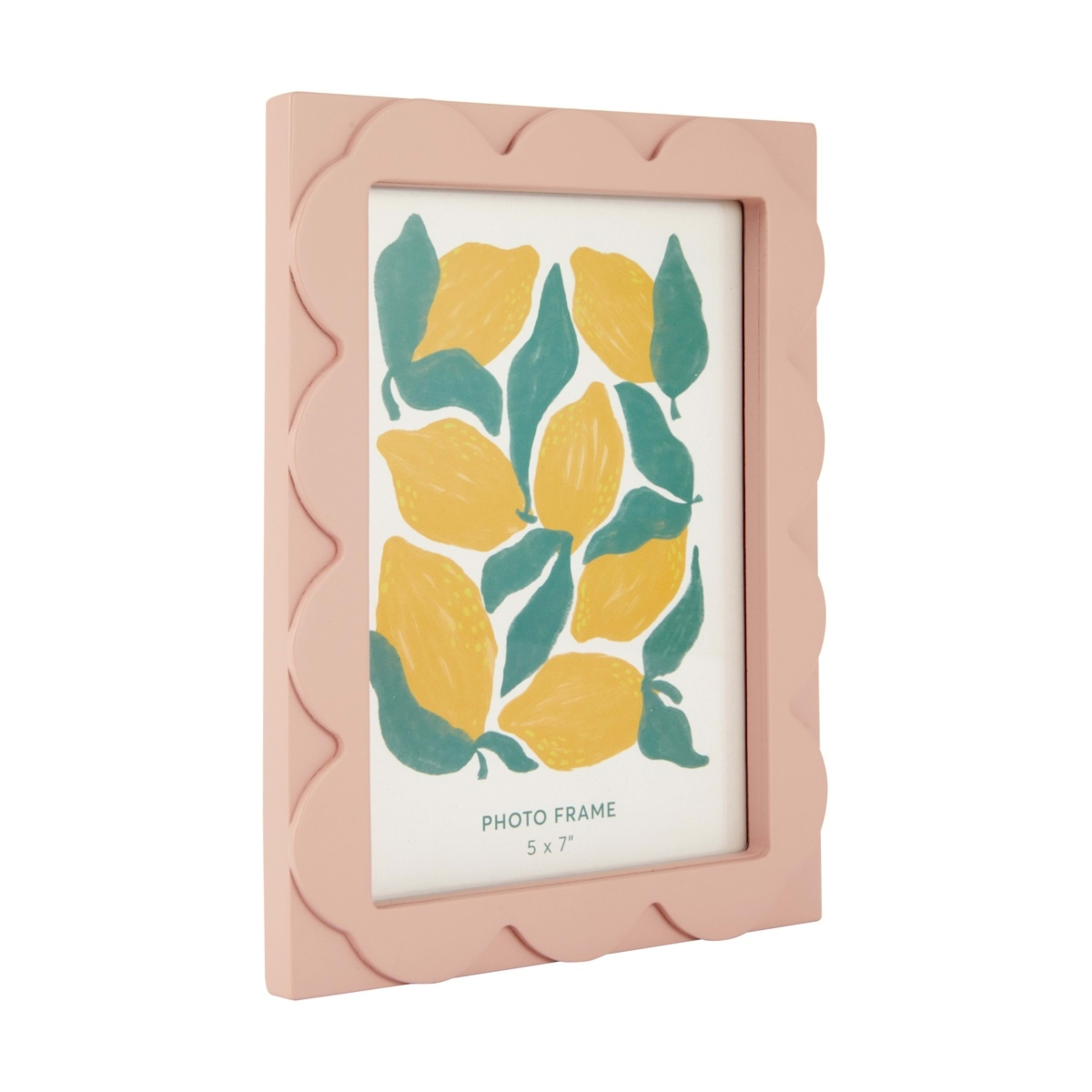 2 5in. x 7in. Scallop Frame - Pink, 2 of 6