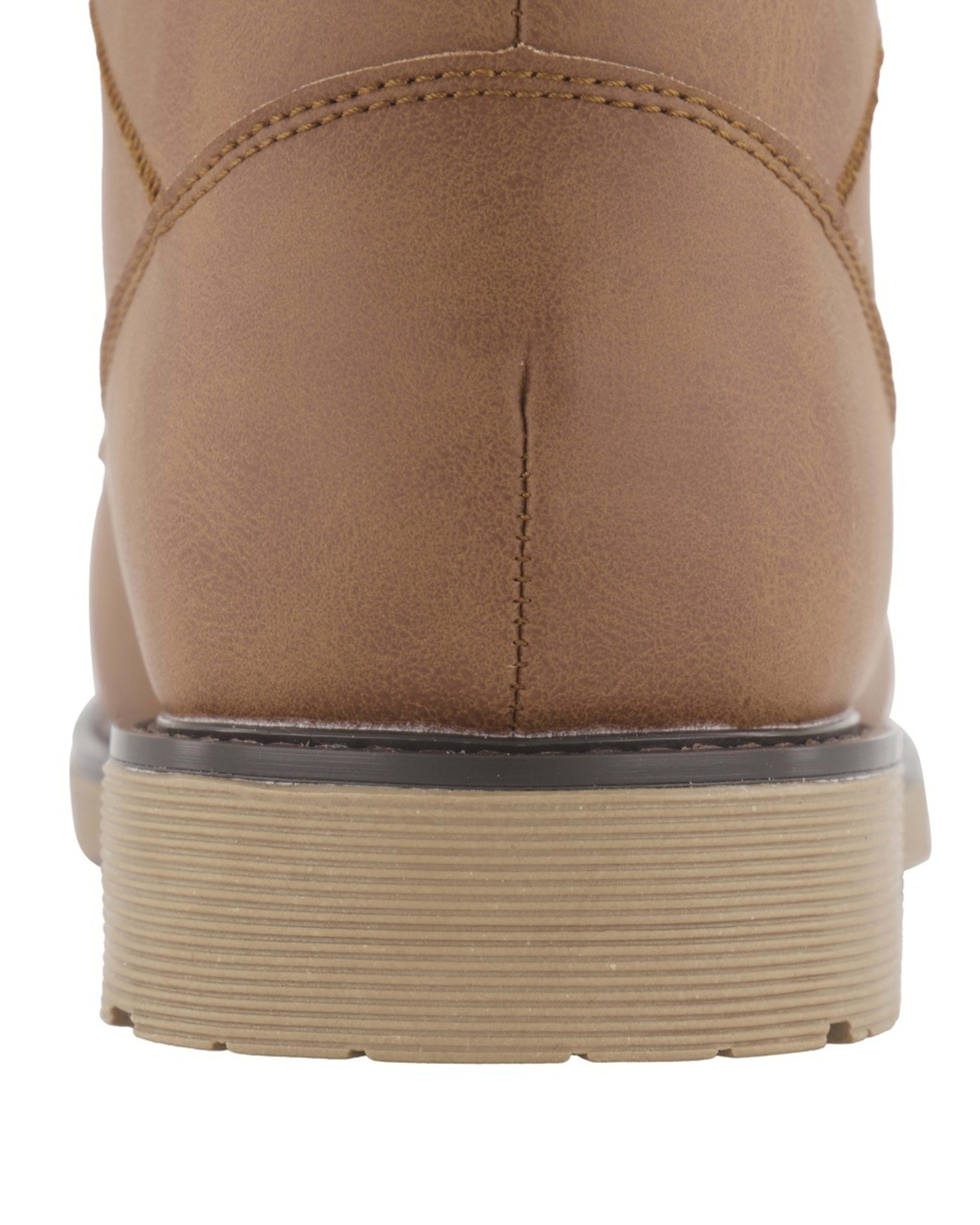 3 Padded Collar Boots Brown, 3 of 4