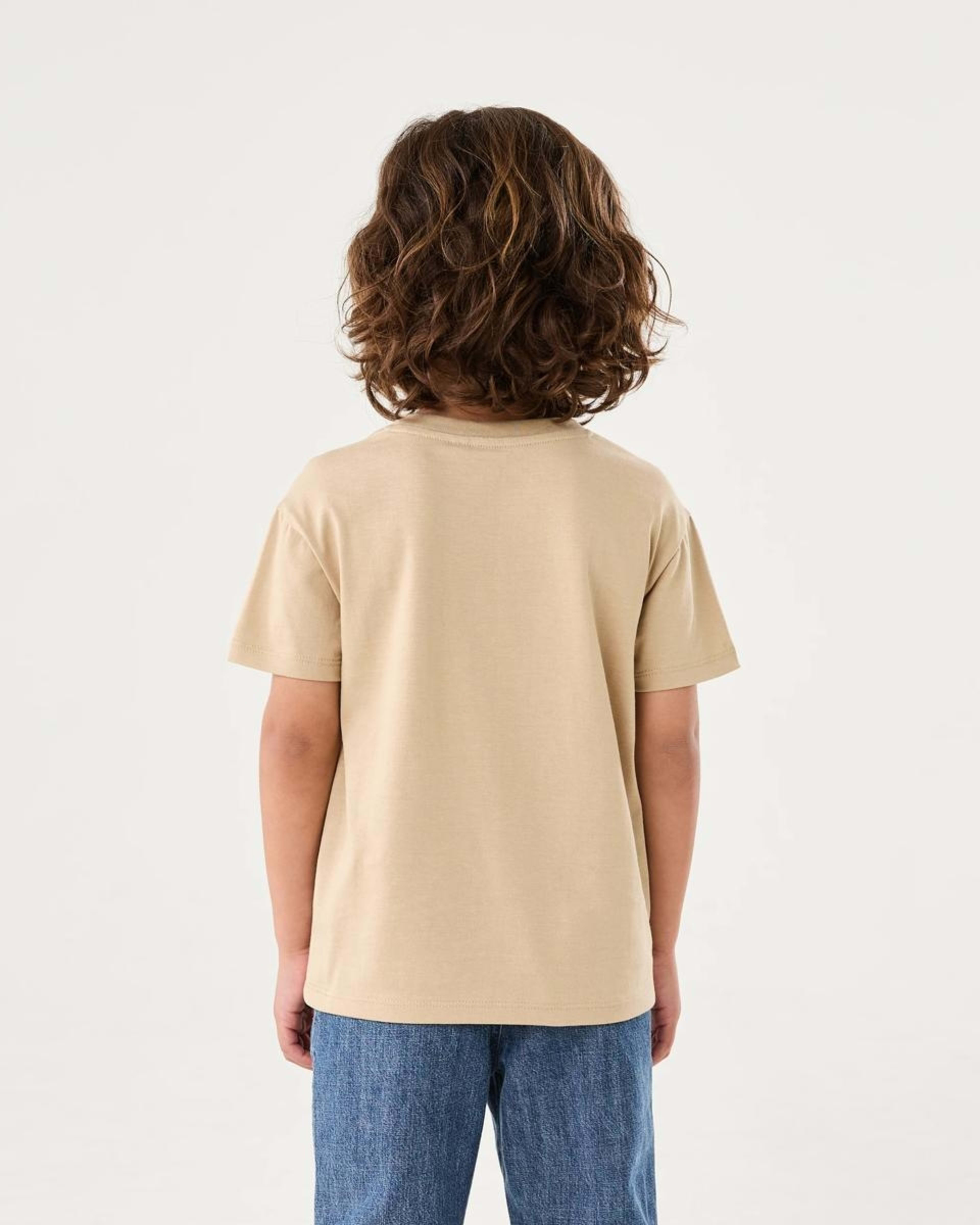 2 Chest Print T-shirt CHEEKY SMILE LIGHT BROWN, 2 of 6