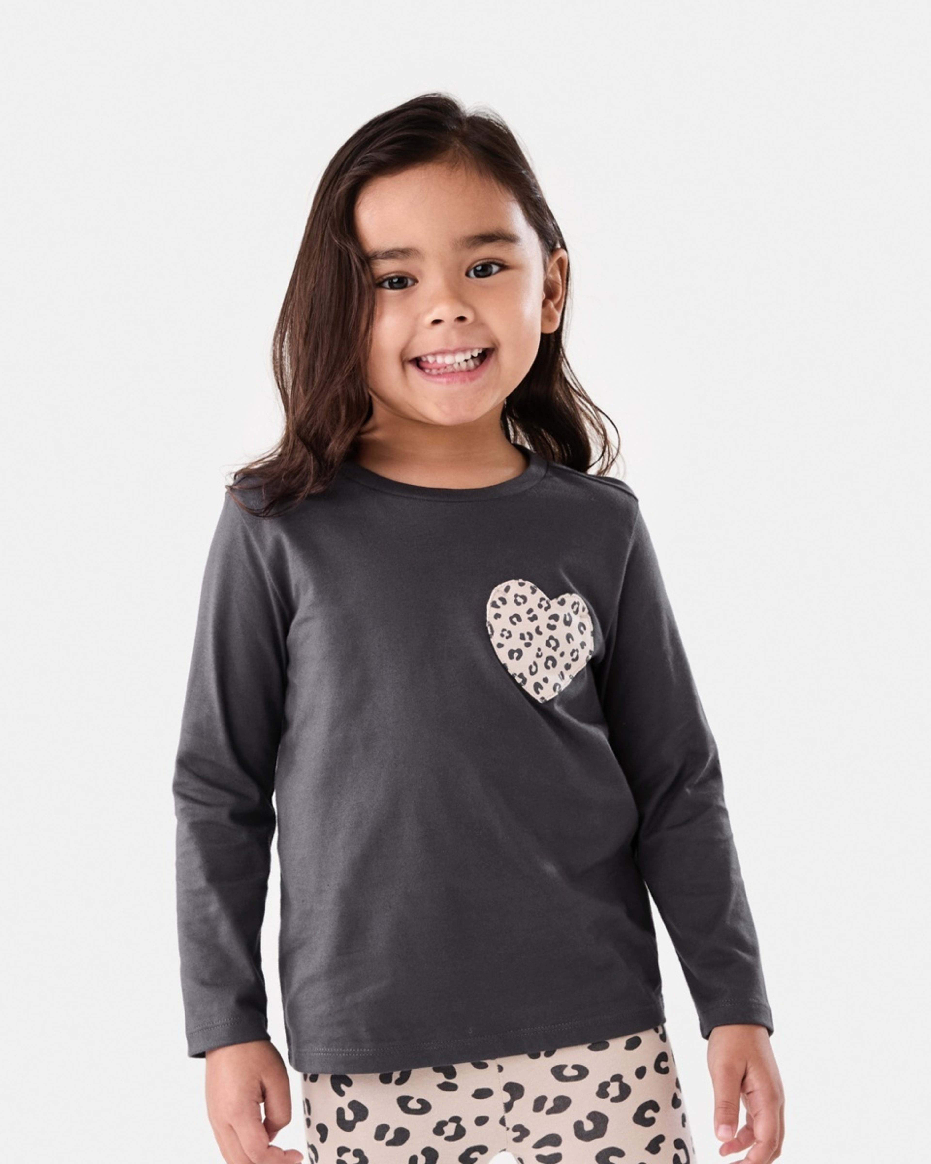 1 Long Sleeve Pocket T-shirt Nine Grey