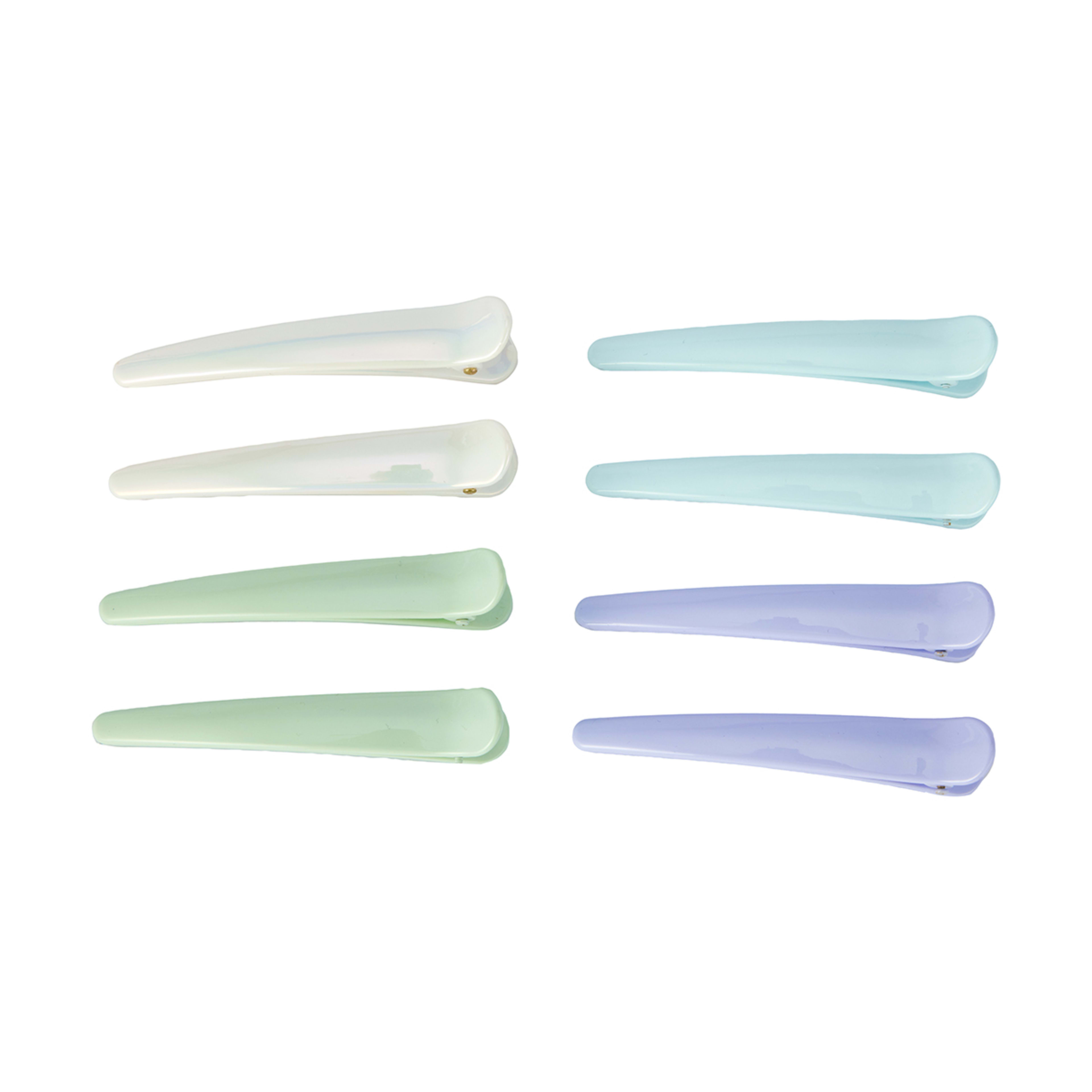 1 OXX Haircare 8 Piece No Mark Salon Hair Clips - Pastel