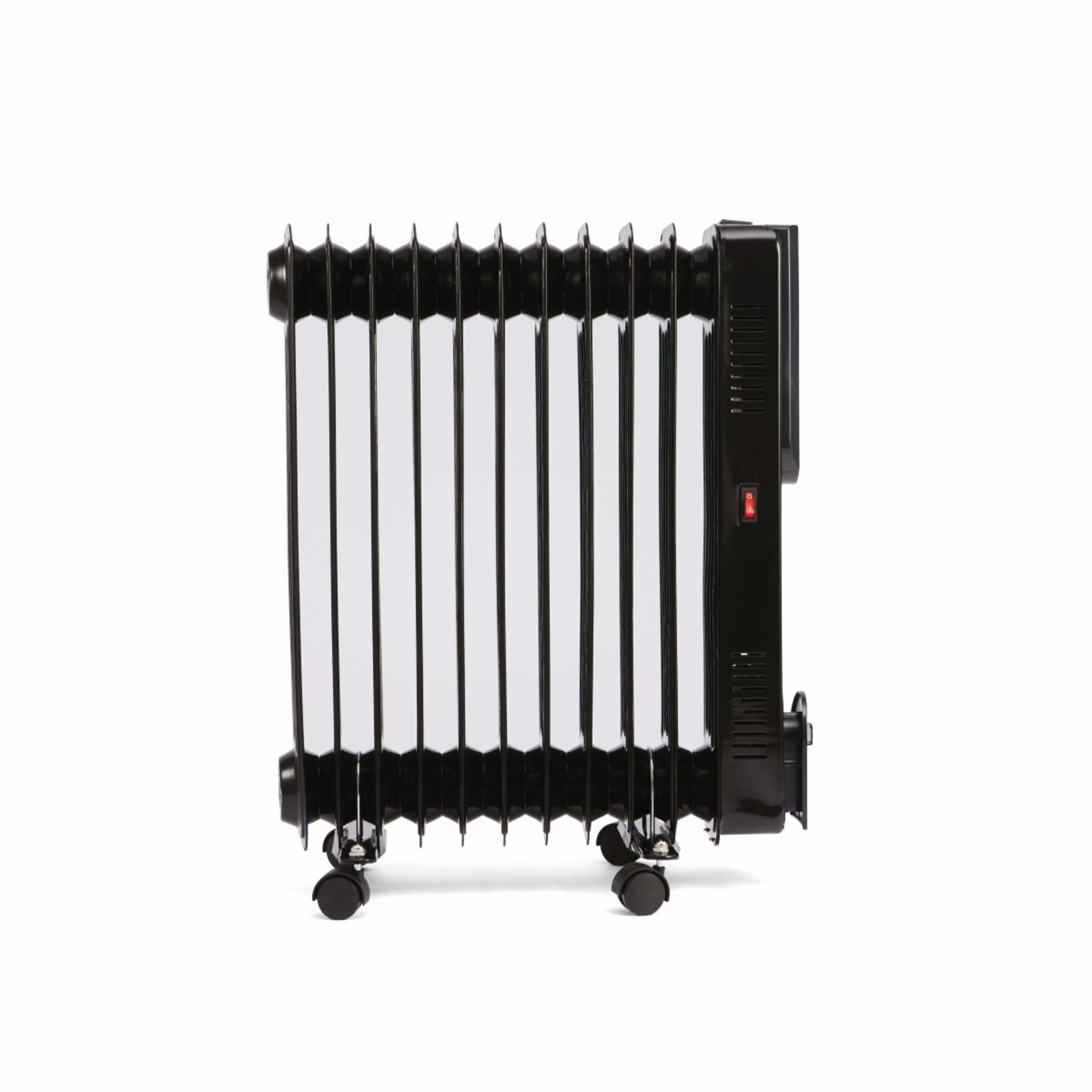 11 Fin Digital Oil Heater Black Kmart