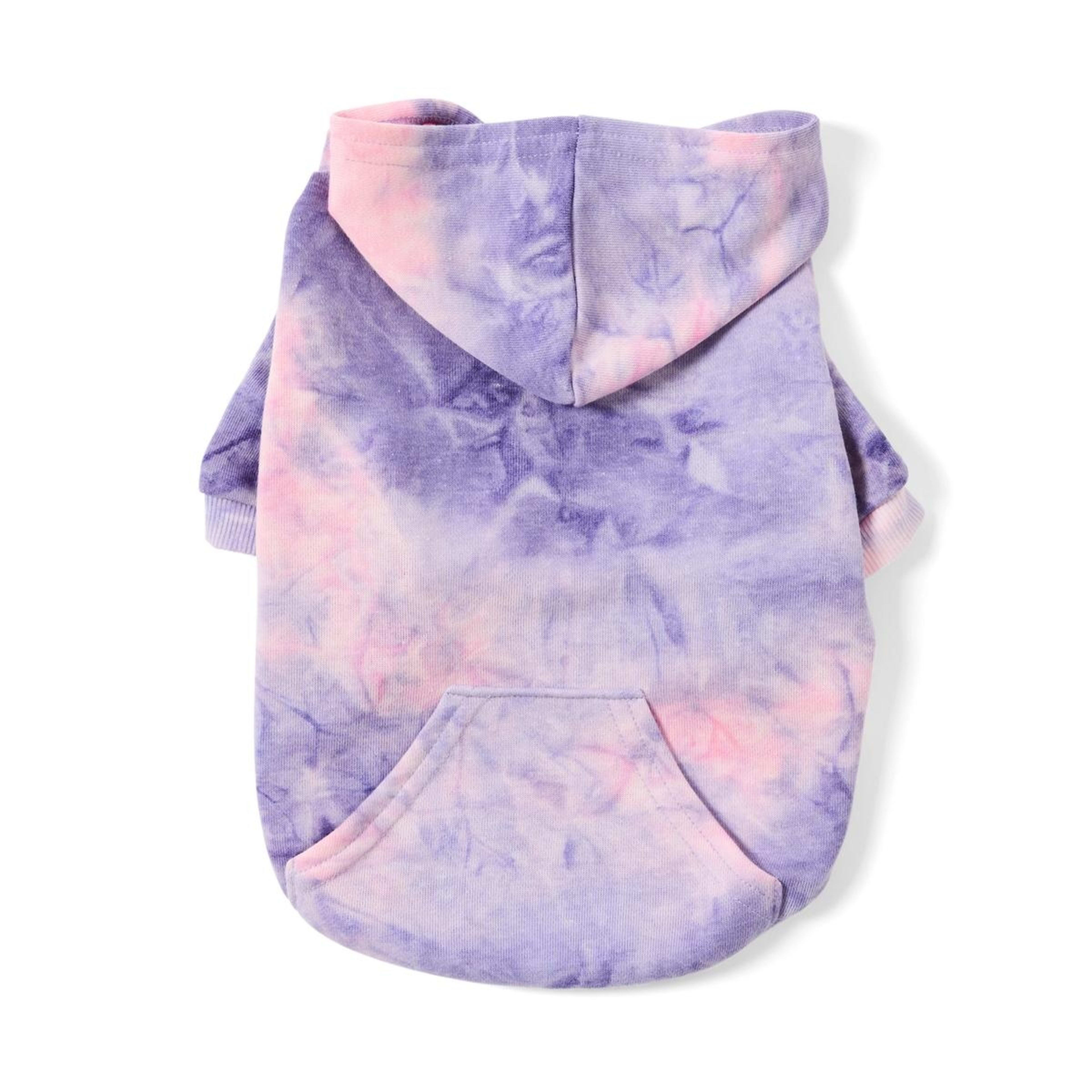 5 Pet Hoodie Tie-Dye - Large, Lilac, 5 of 10