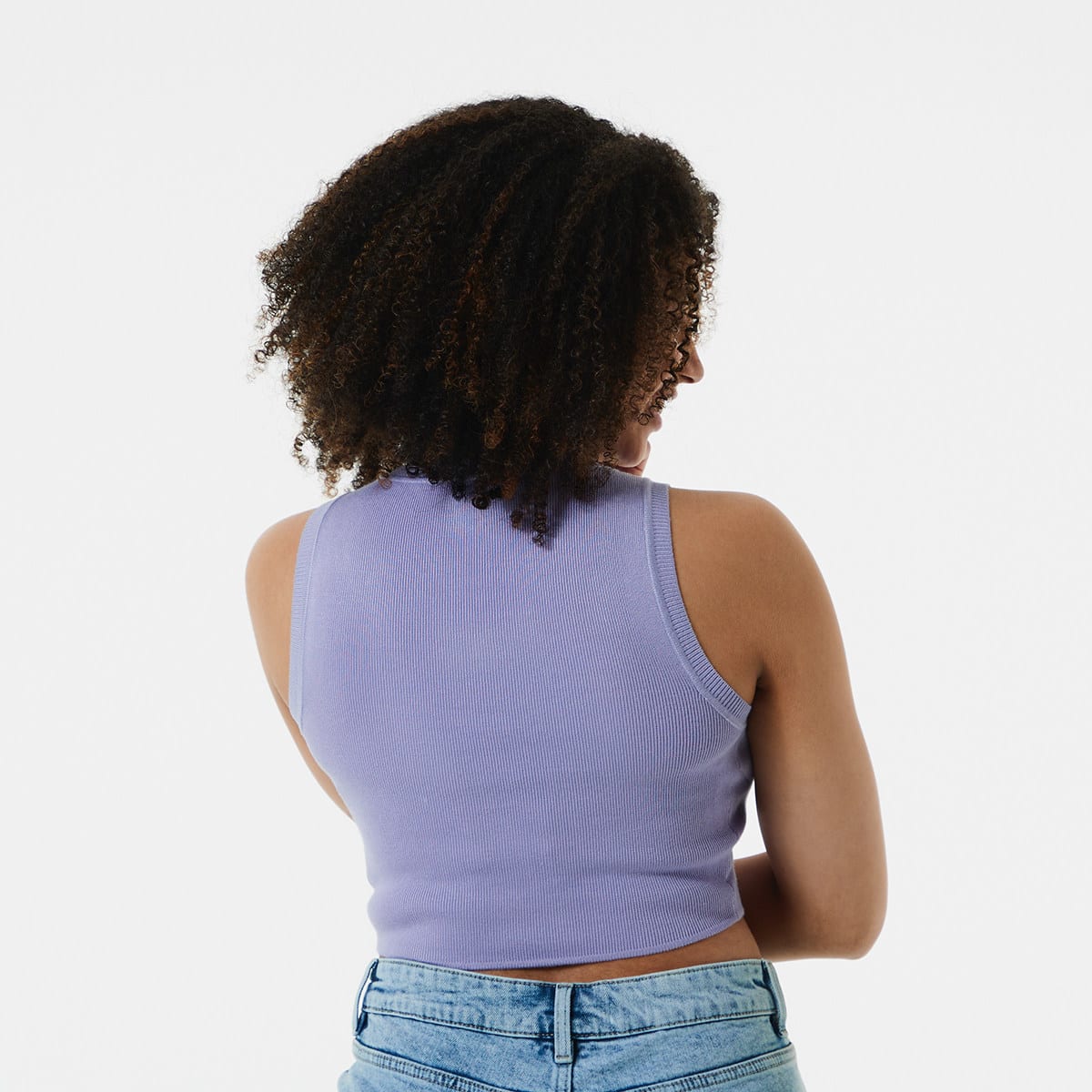 Sleeveless True Knit Crop Tank Top Kmart