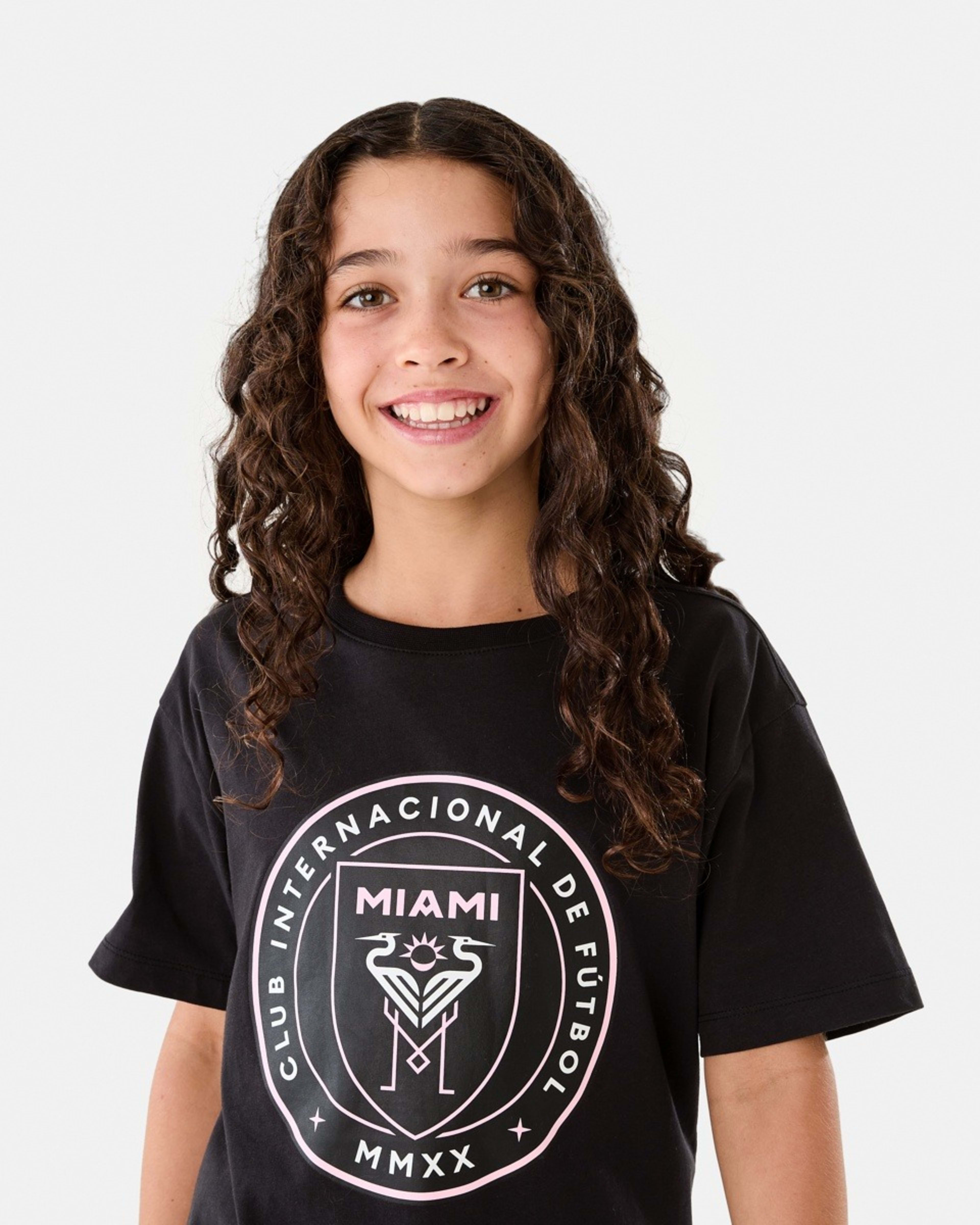 3 Official Inter Miami Kids T-shirt Black, 3 of 6