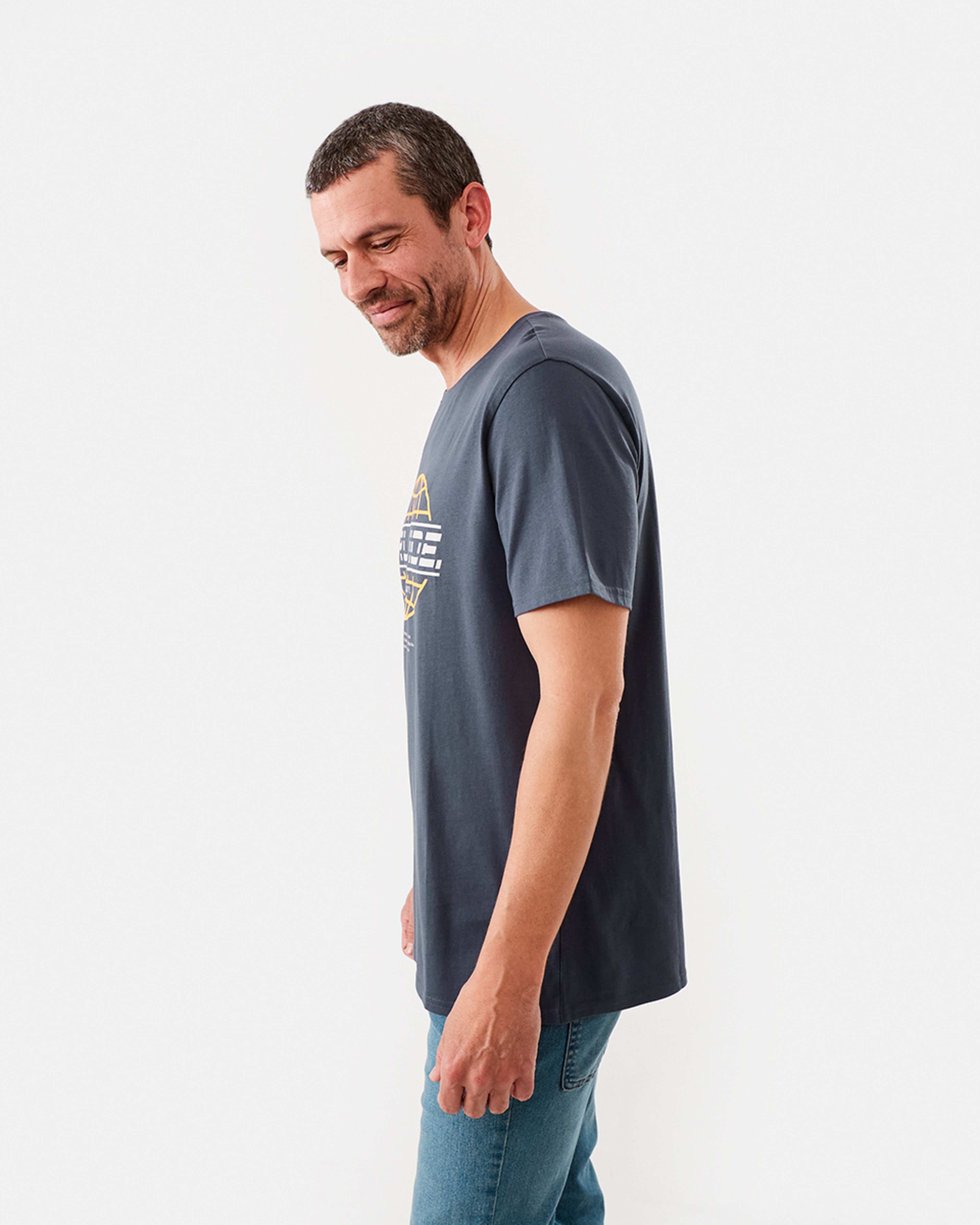 2 Printed T-shirt Blu Ombre, 2 of 5