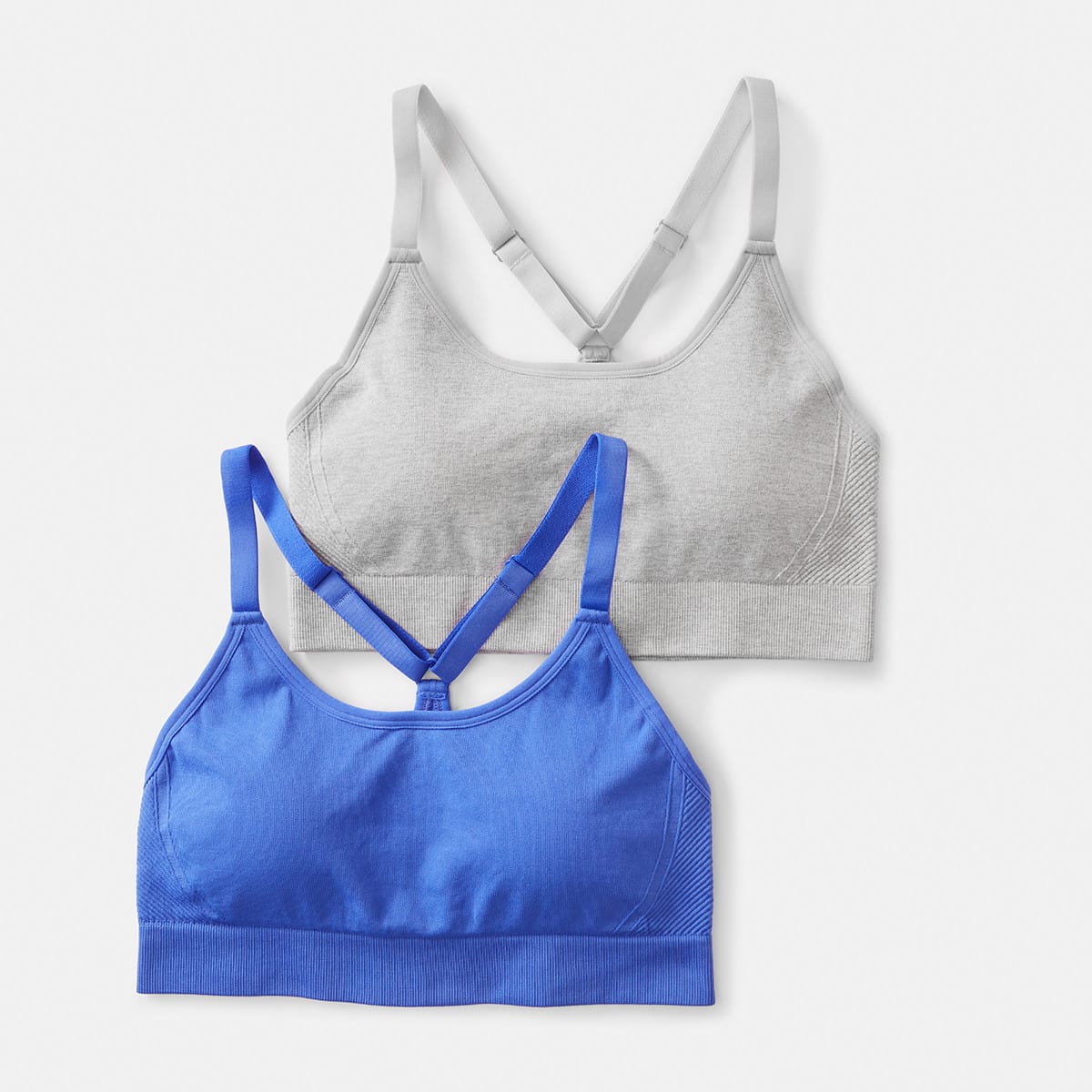 2 Pack Sports Medium Support Seamfree Crop Kmart