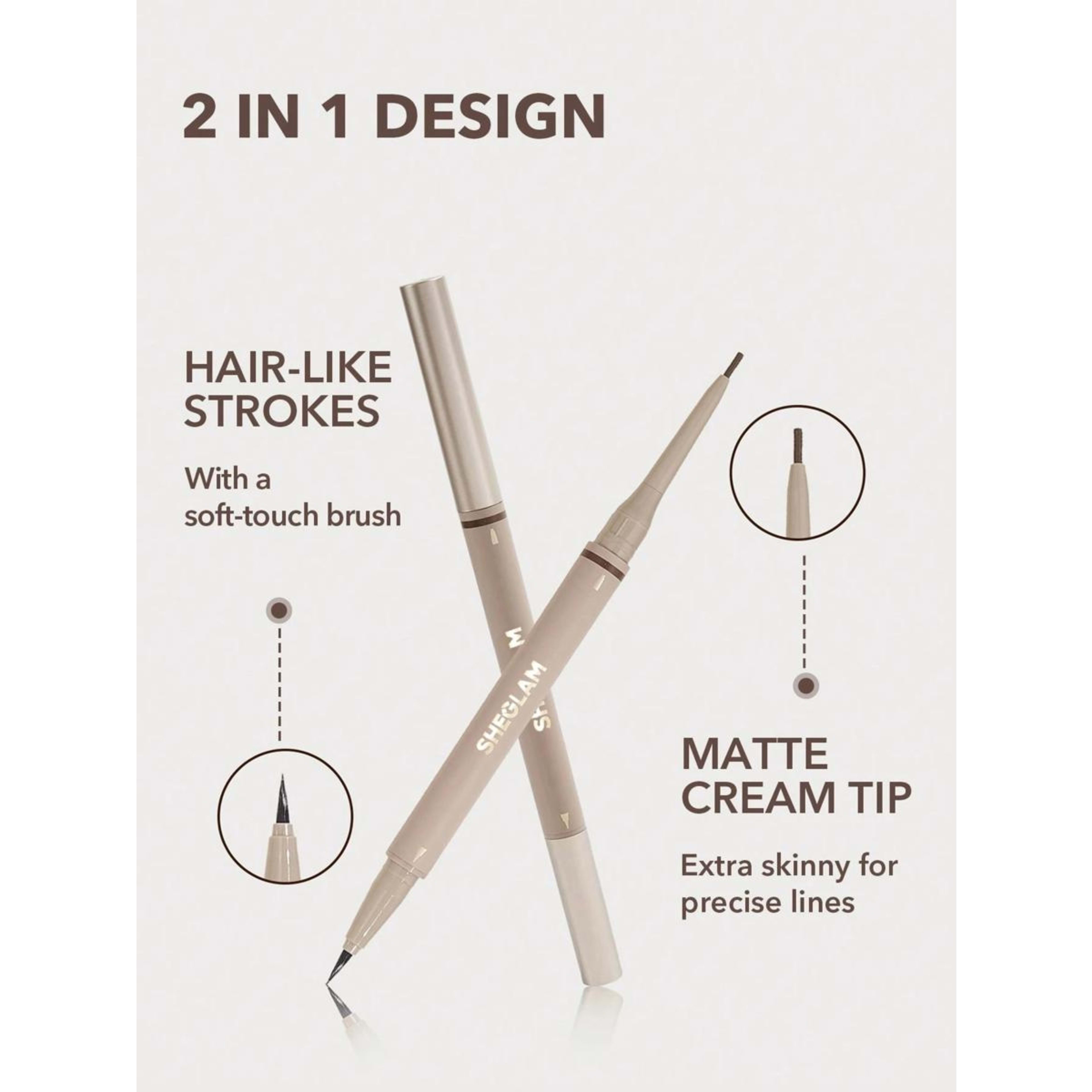 4 SHEGLAM Brows on Demand 2-in-1 Brow Pencil - Auburn, 4 of 5