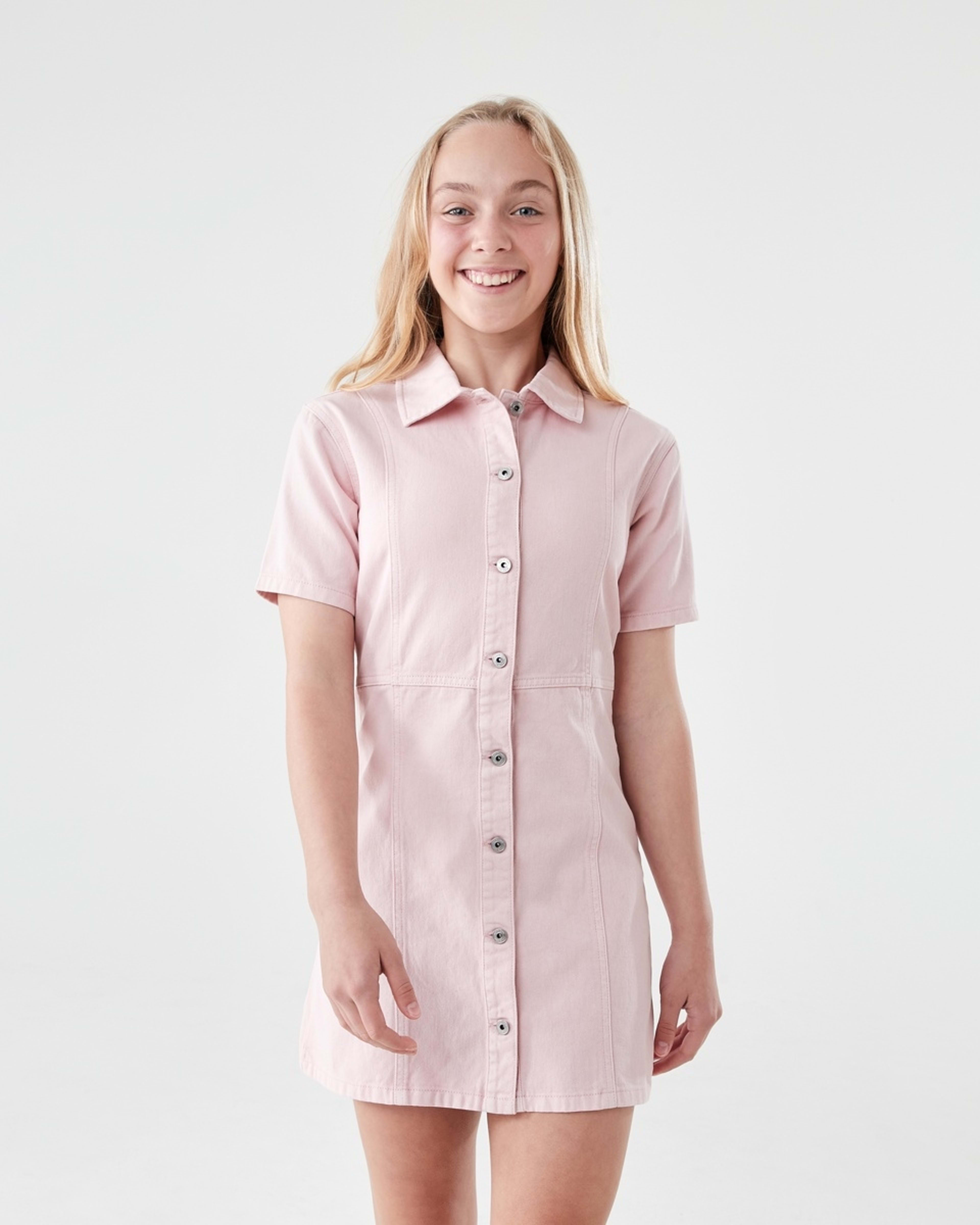 1 Denim Dress LIGHT PINK WASH, 1 of 7