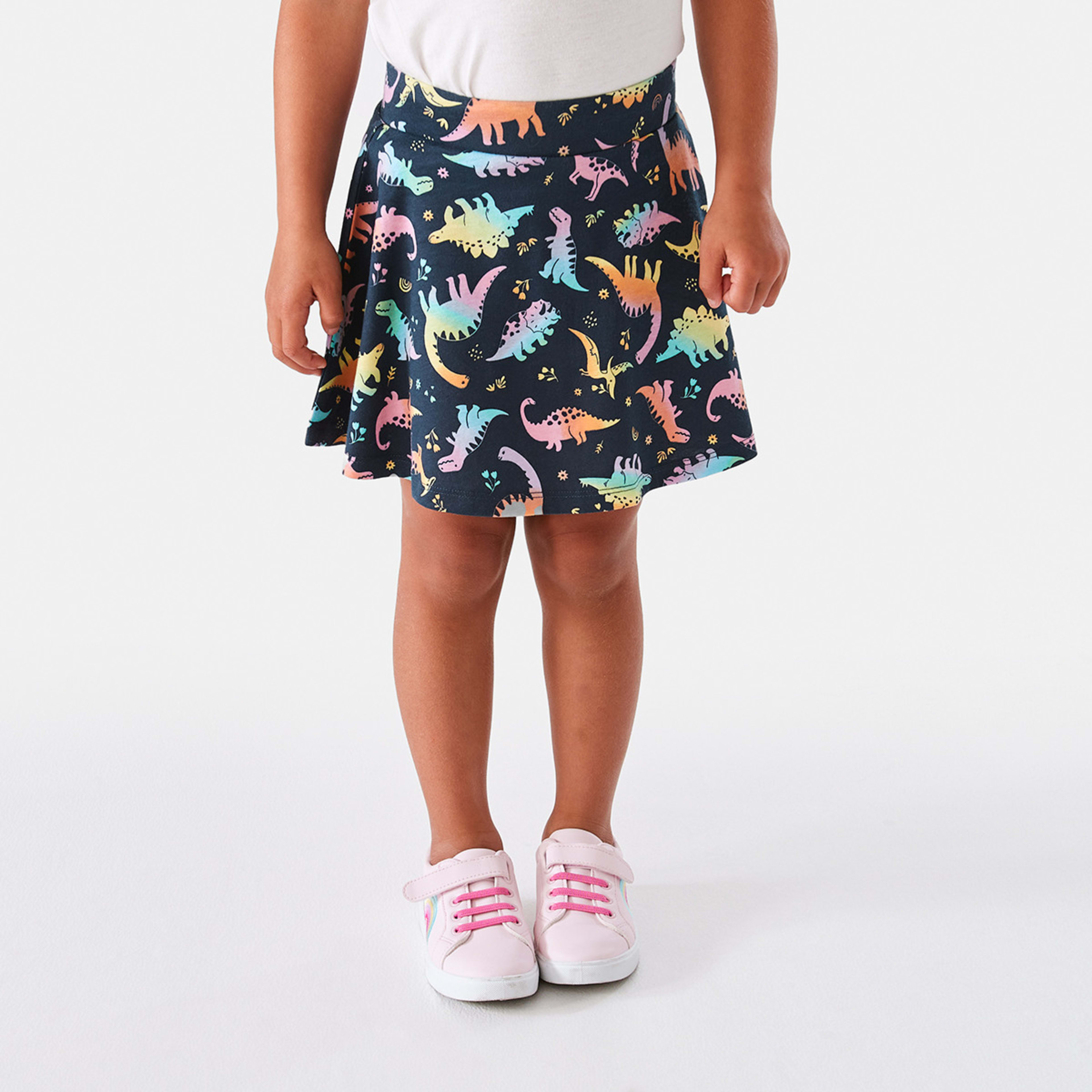 1 Printed Skort Navy Dino, 1 of 8