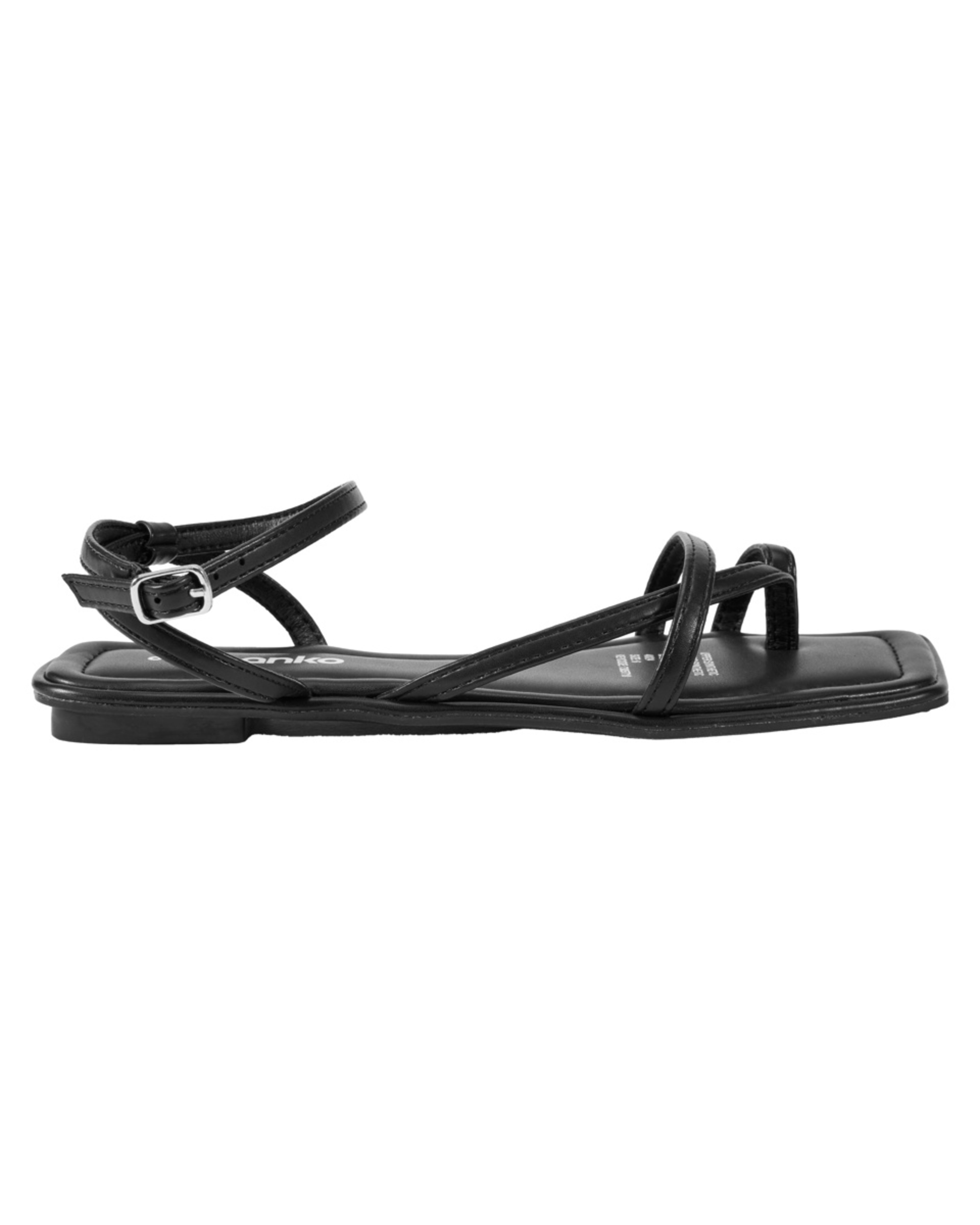 1 Strappy Toe Sandals Black