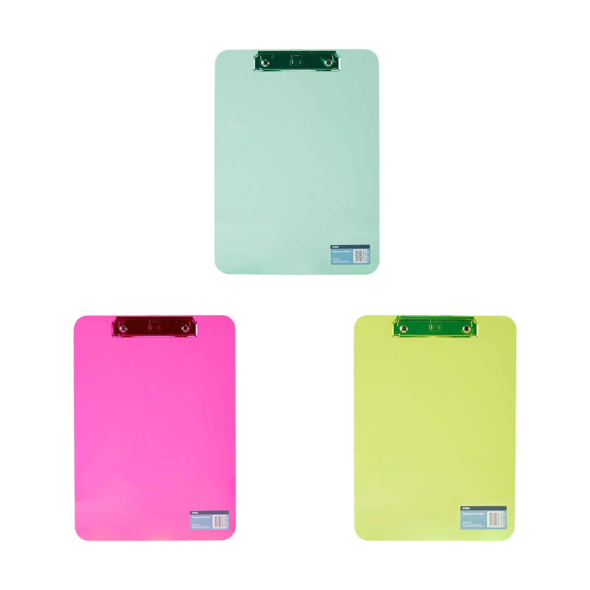 Coloured Clipboard - Assorted - Kmart