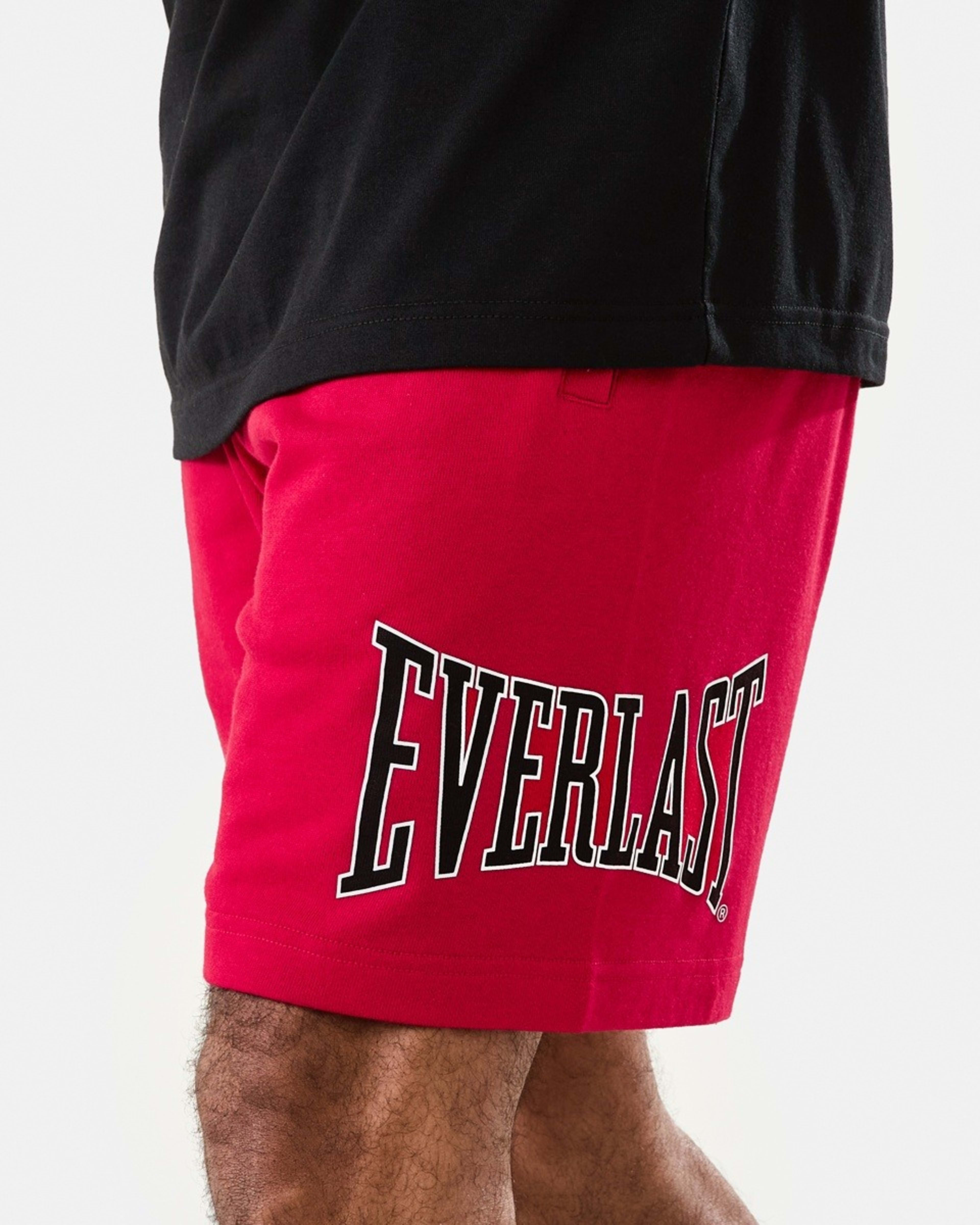 1 Everlast Mens French Terry Shorts Crimson, 1 of 8