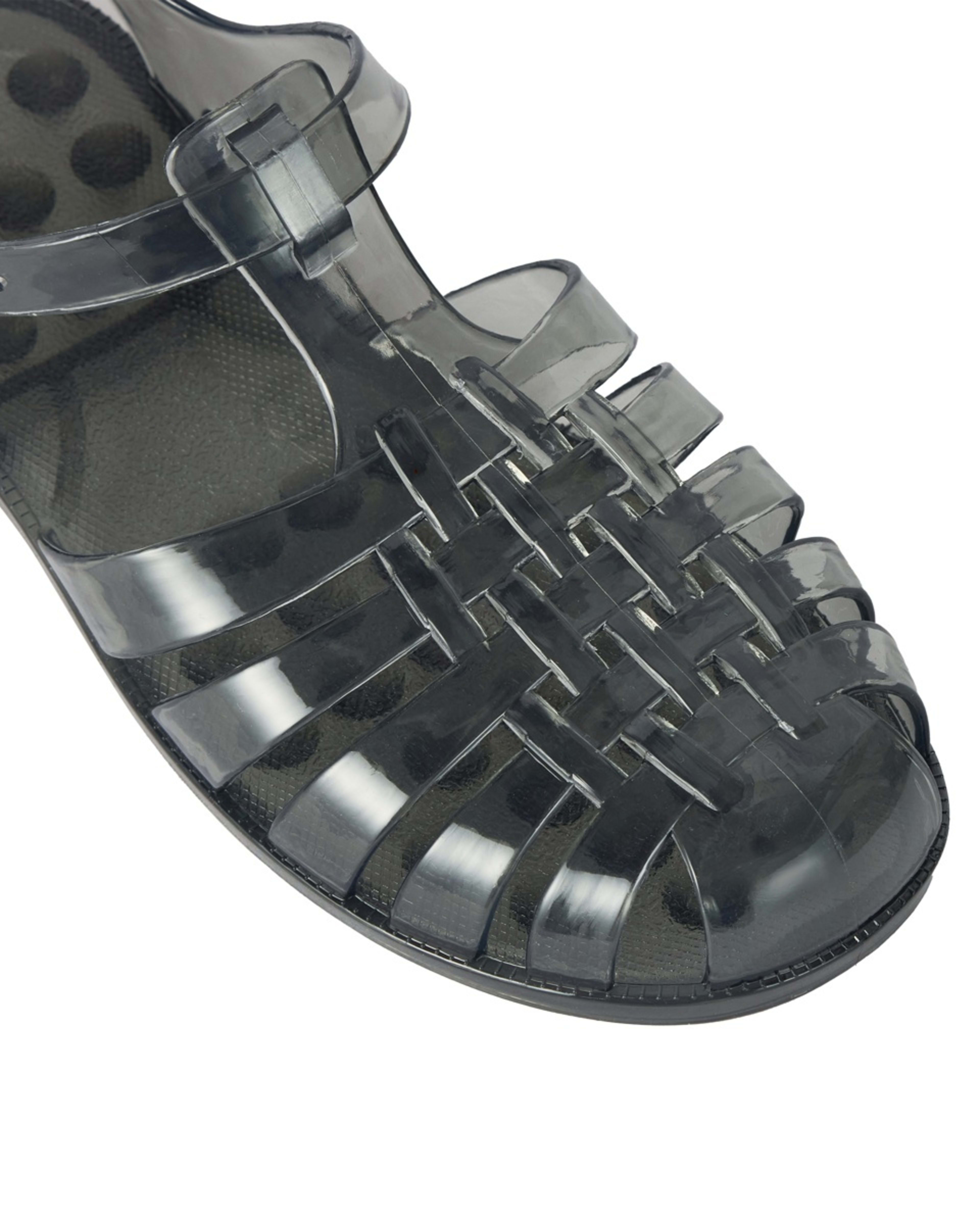 4 Fisherman Jelly Sandals Black, 4 of 4