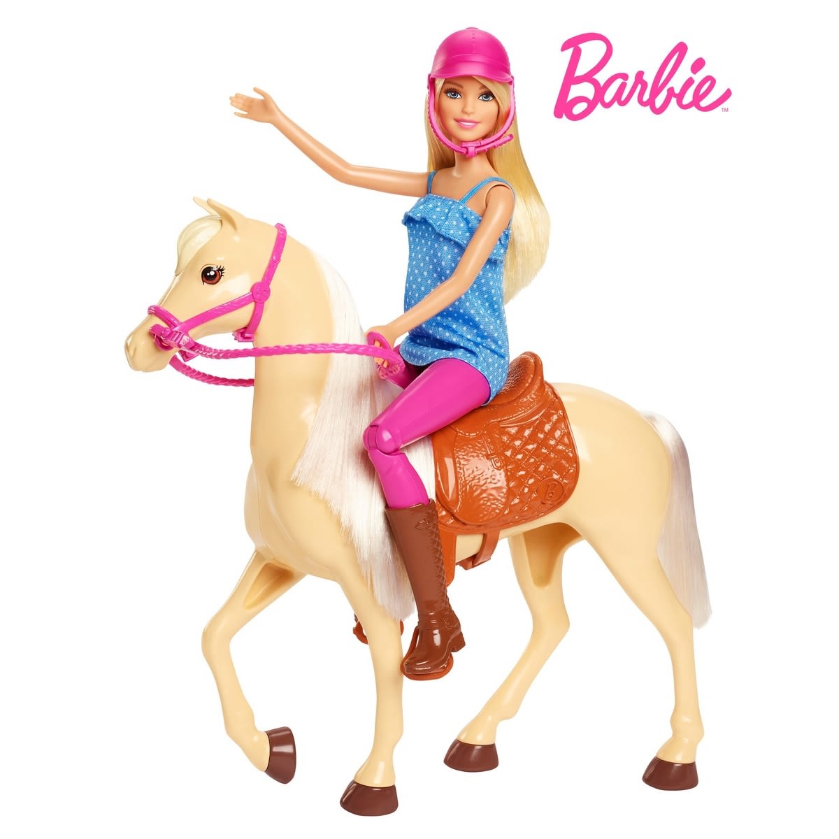 horse and barbie set